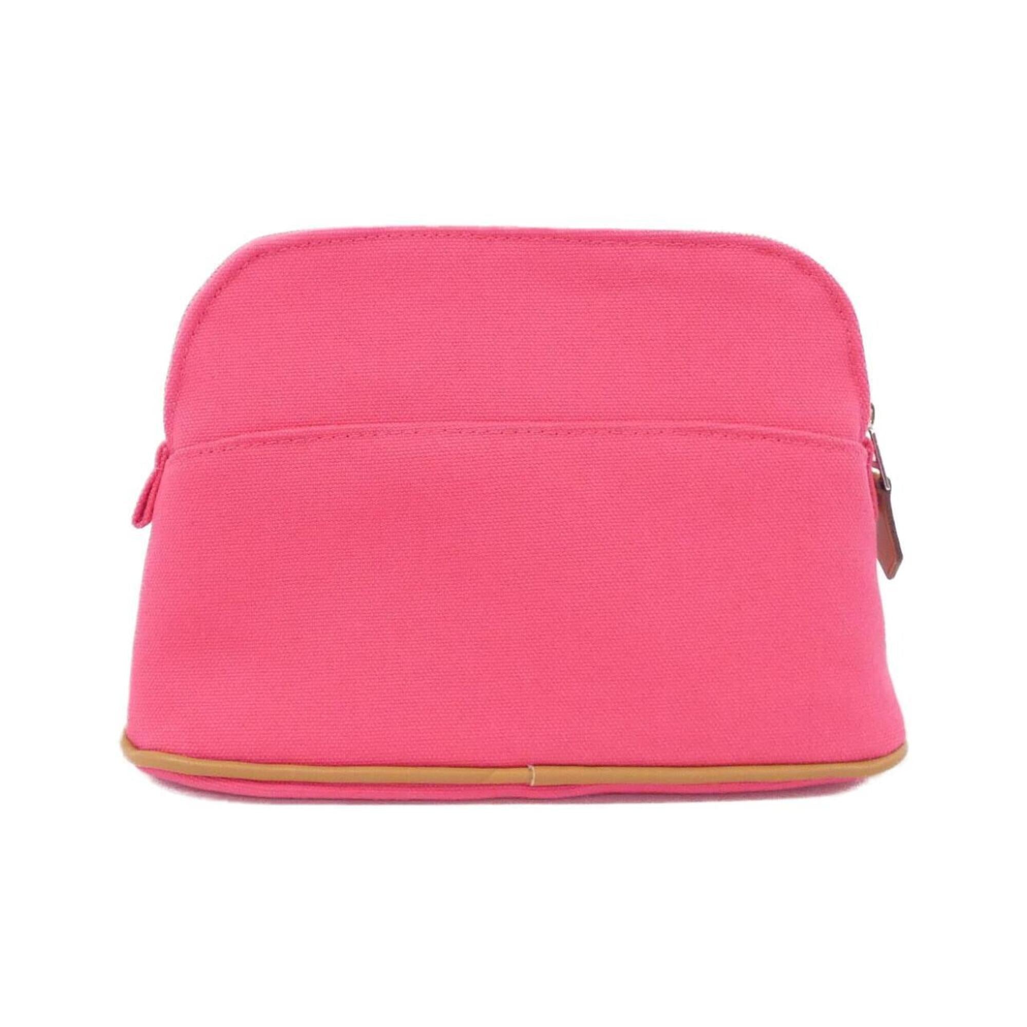 Hermes Pink Canvas Handbag Pouch (Pre-Owned)