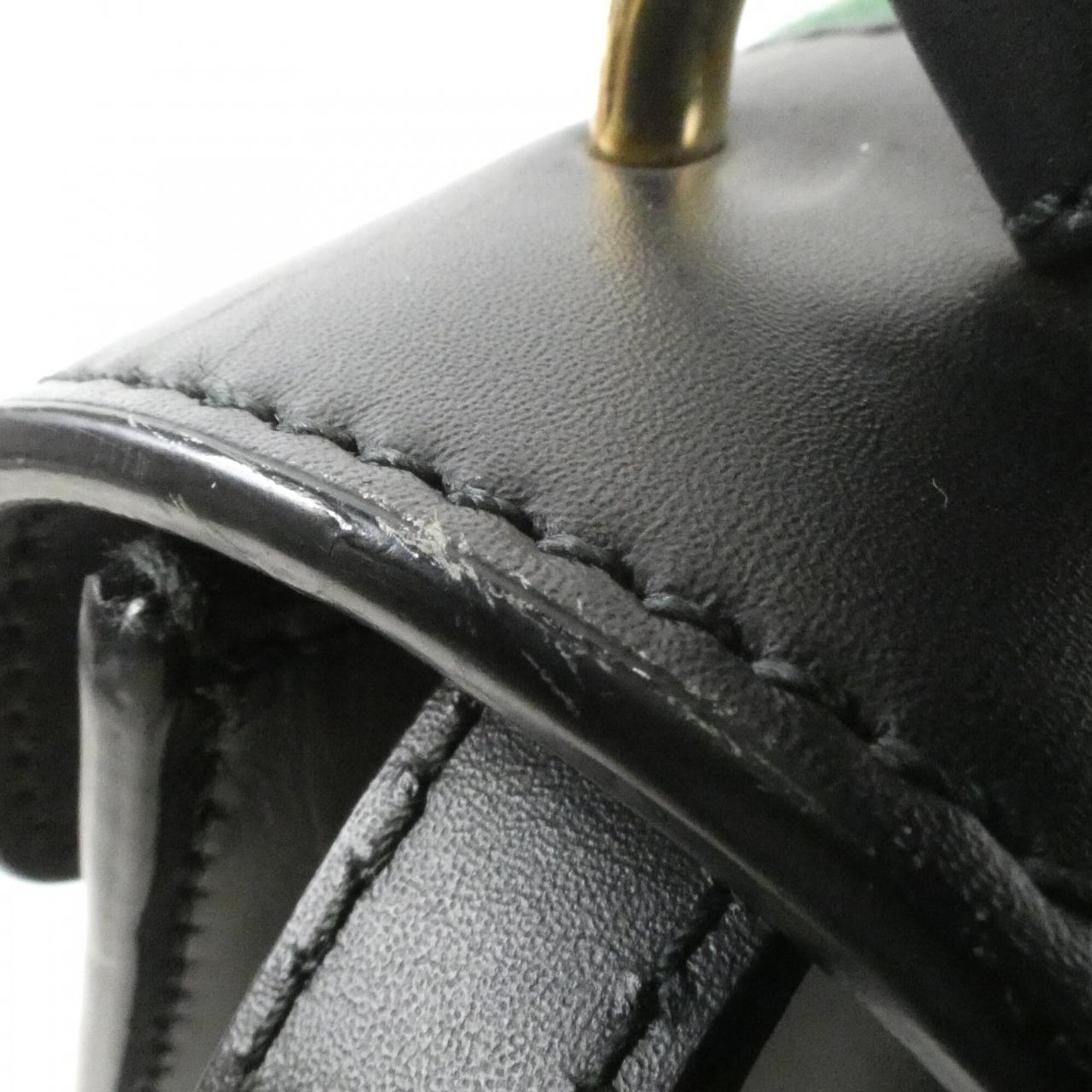 Gucci Black Leather Handbag (Pre-Owned)