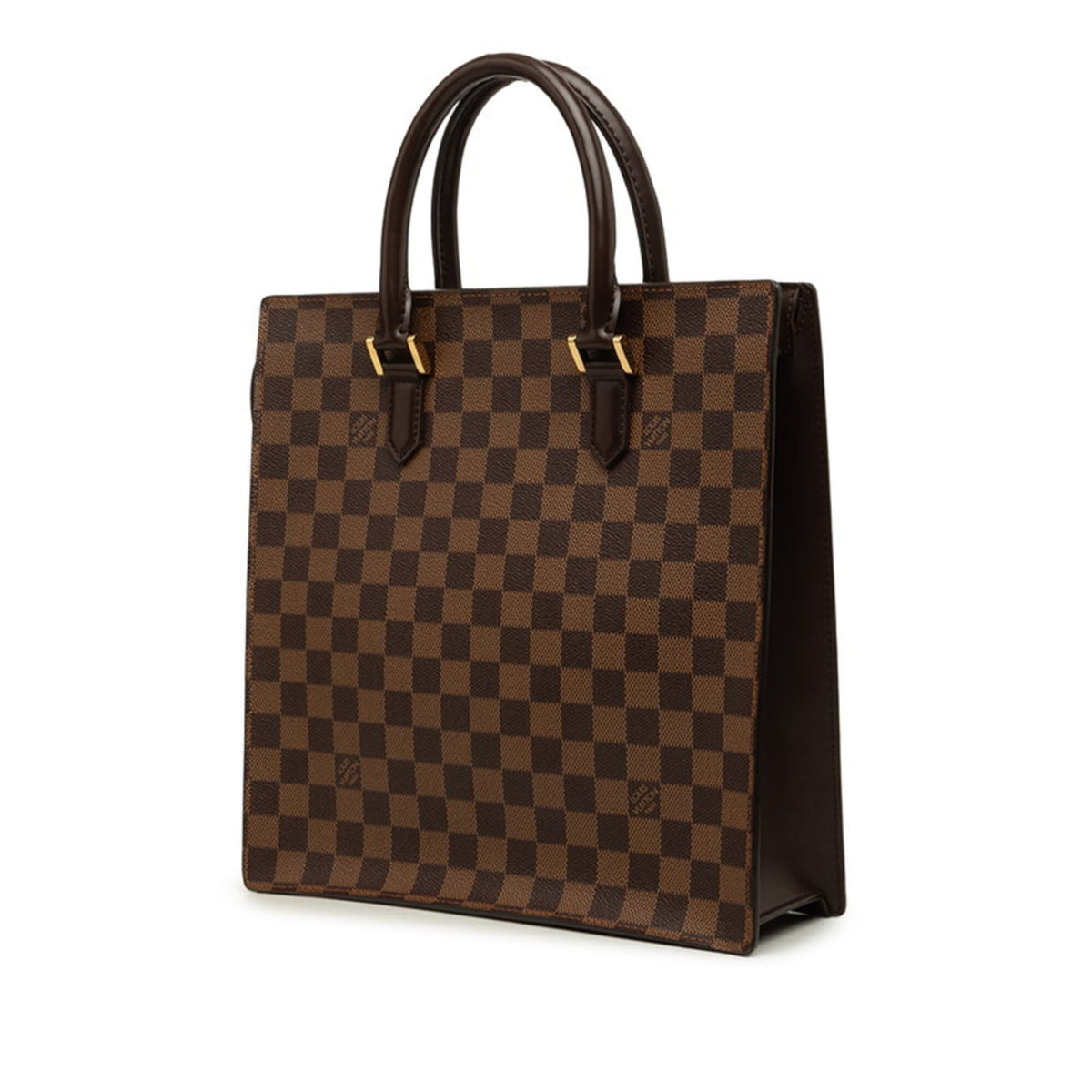 Louis Vuitton Brown Damier Canvas Ebene Pvc Leather Handbag Tote Bag (Pre-Owned)