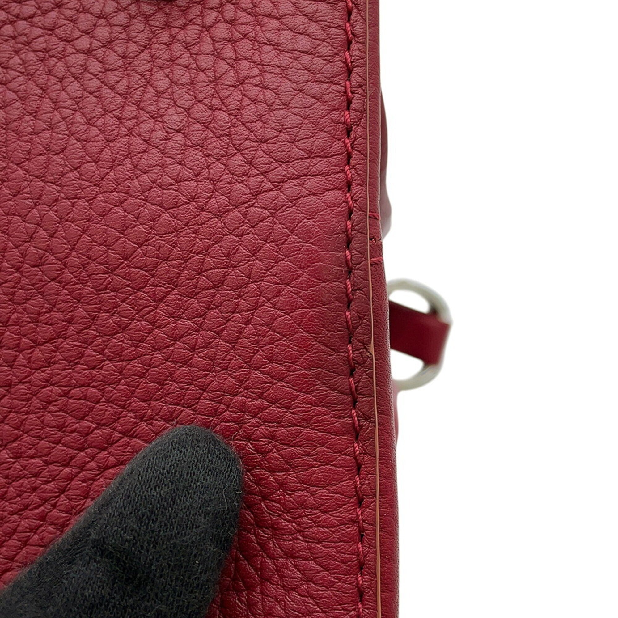 Louis Vuitton Bordeaux Salmon Pink Leather Handbag (Pre-Owned)