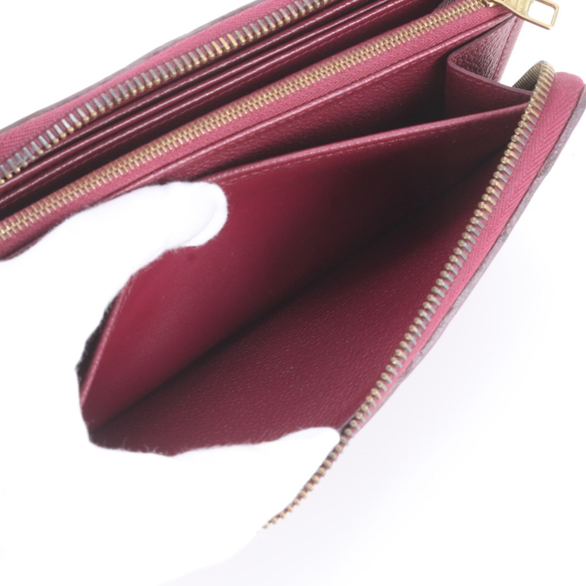 Louis Vuitton Aurore Leather Long Wallet (Bi-Fold) (Pre-Owned)