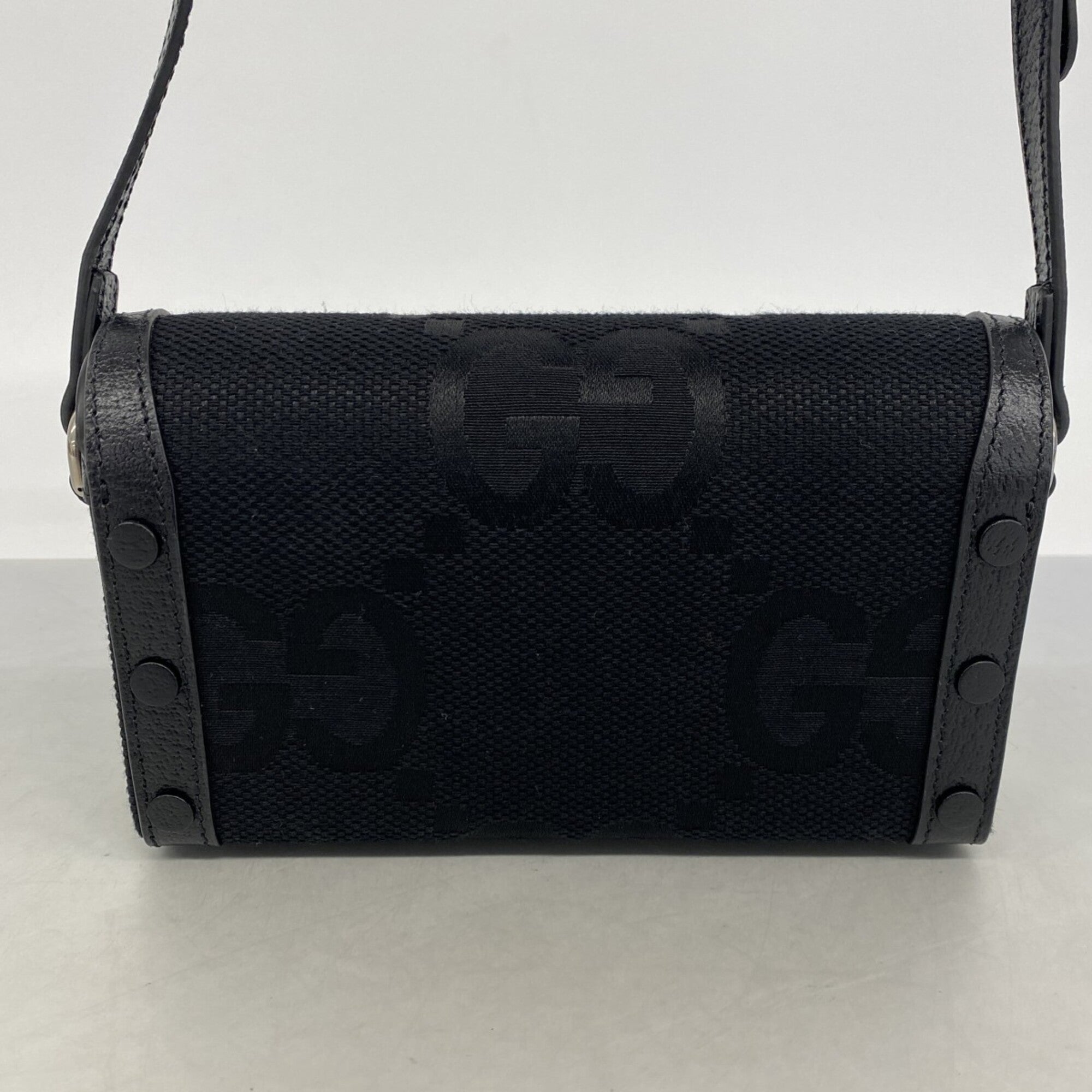 Gucci Black Canvas Shoulder Bag (Pre-Owned)