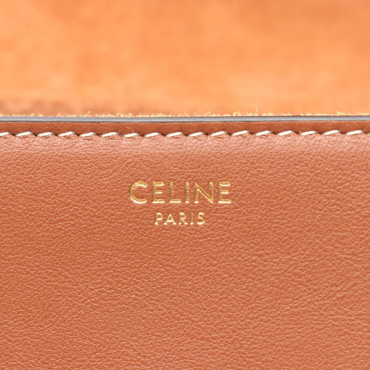 Celine Brown Leather Handbag Shoulder Bag (Pre-Owned)
