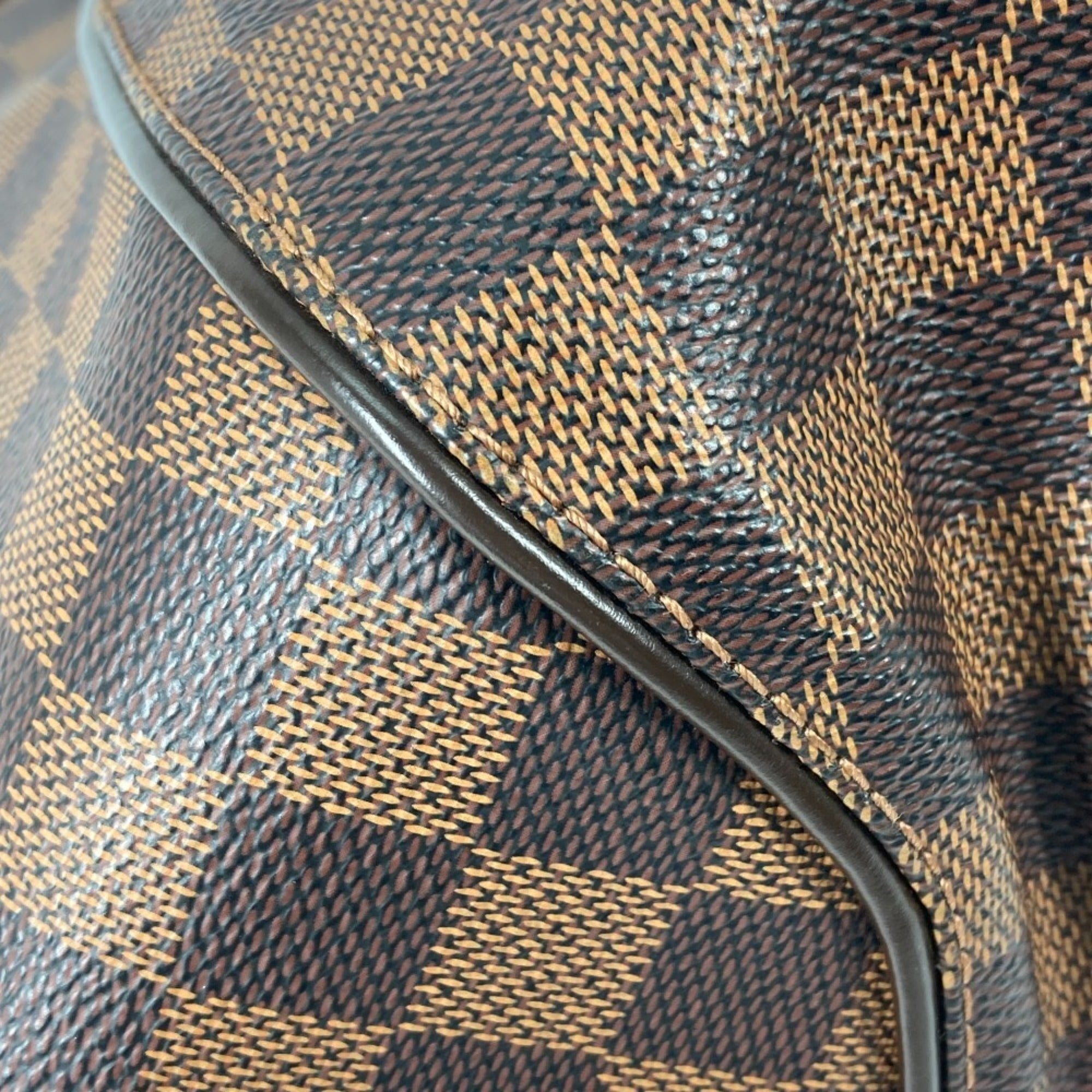 Louis Vuitton Brown Damier Canvas Ebene Damier Canvas Handbag Shoulder Bag Tote Bag (Pre-Owned)
