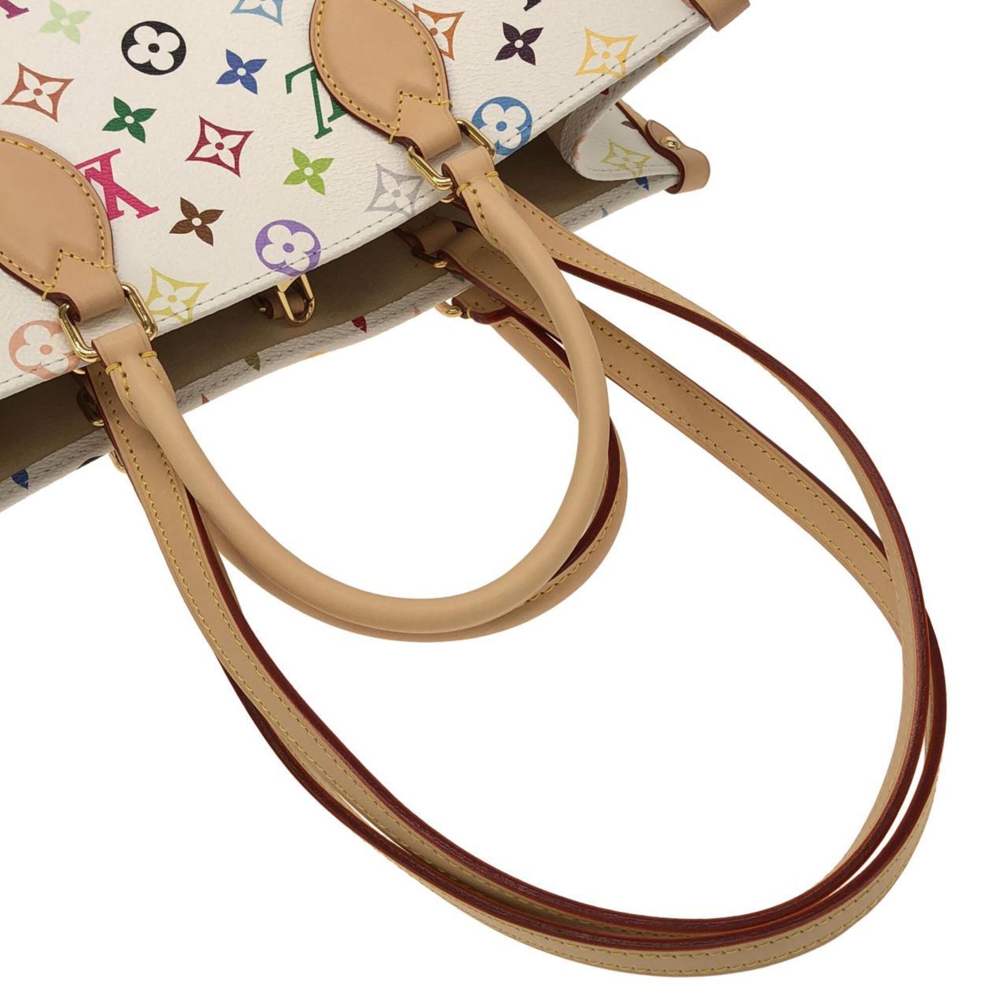 Louis Vuitton Monogram Multicolore White Coated Canvas Handbag (Pre-Owned)