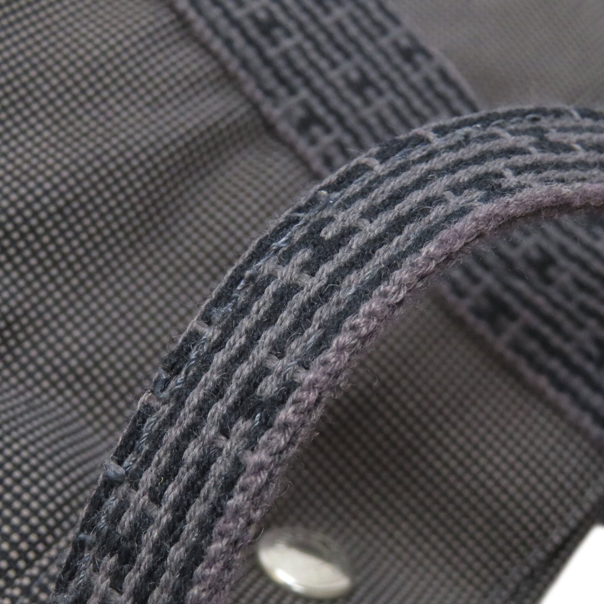 Hermes Gray Canvas Backpack (Pre-Owned)