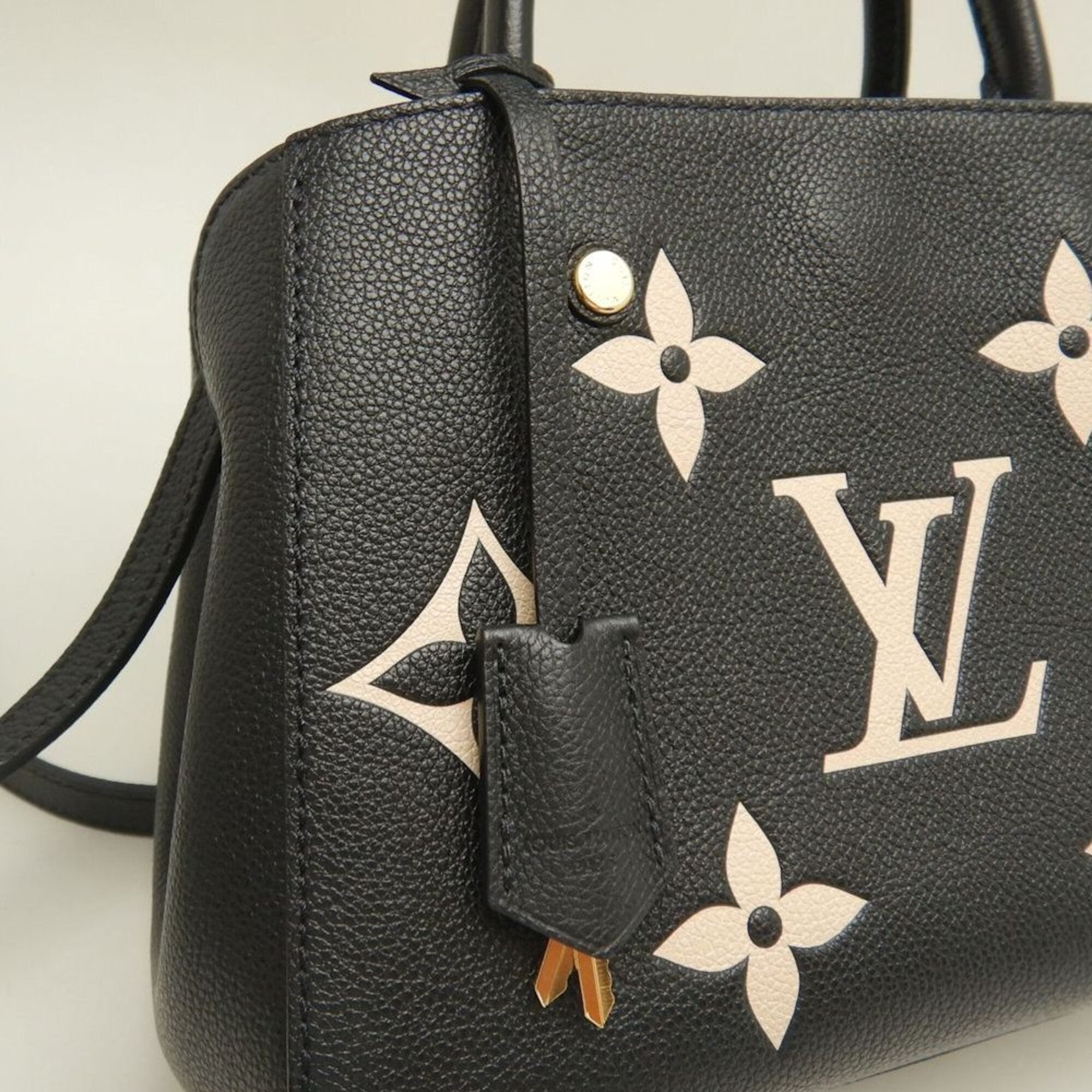 Louis Vuitton Monogram Noir Monogram Empreinte Handbag (Pre-Owned)
