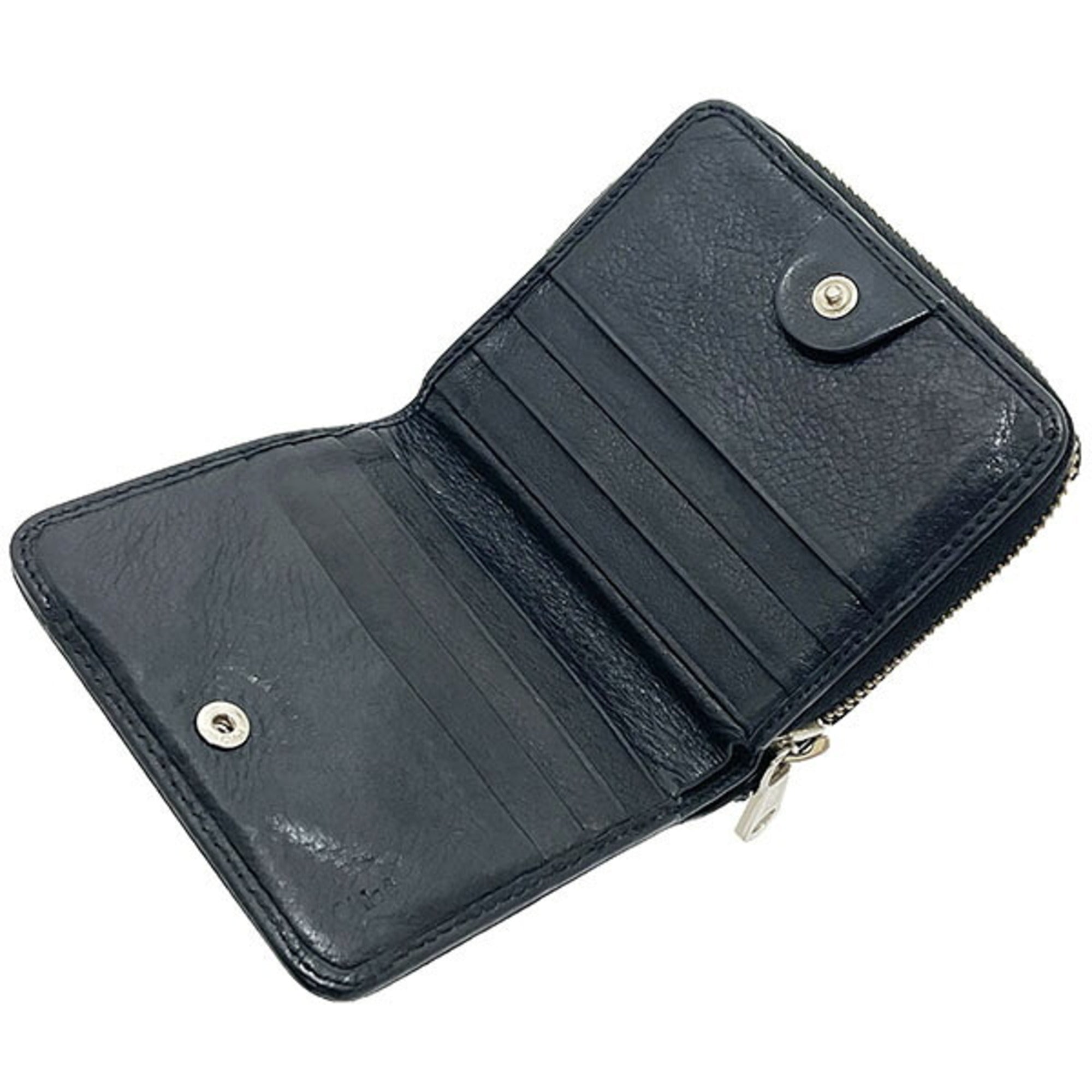 Chloé Black Leather Wallet (Bi-Fold) (Pre-Owned)