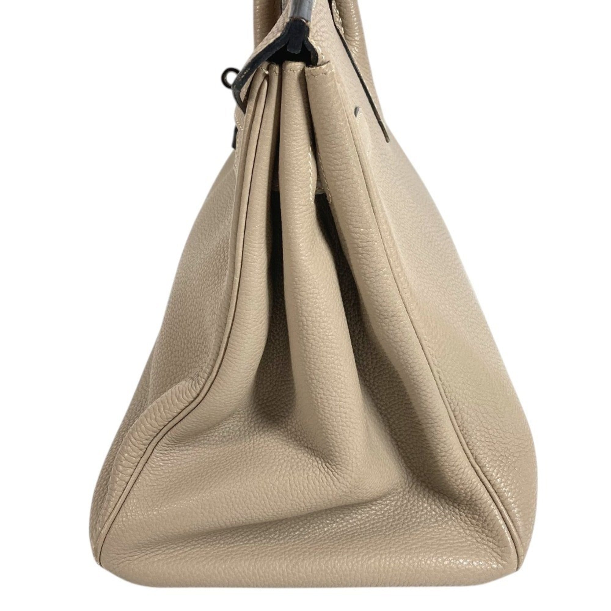 Hermes Beige Togo Leather Handbag Tote Bag (Pre-Owned)