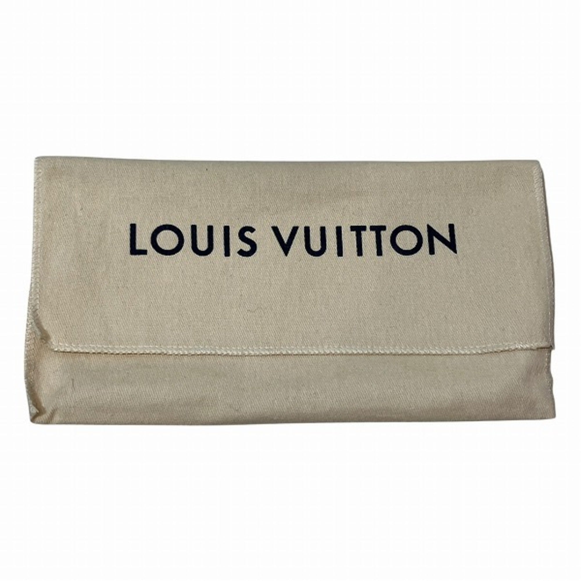 Louis Vuitton Blue Brown Long Wallet (Bi-Fold) (Pre-Owned)