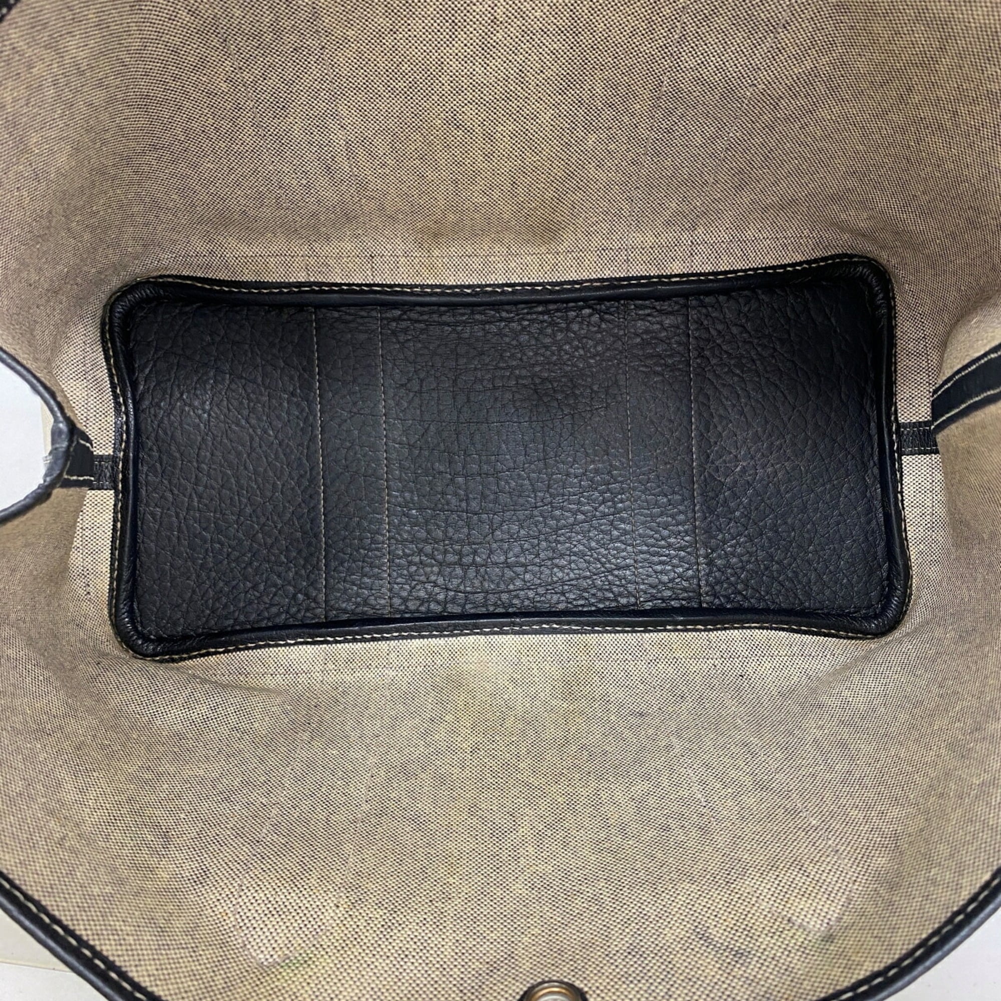 Hermes Black Toile H Tote Bag (Pre-Owned)
