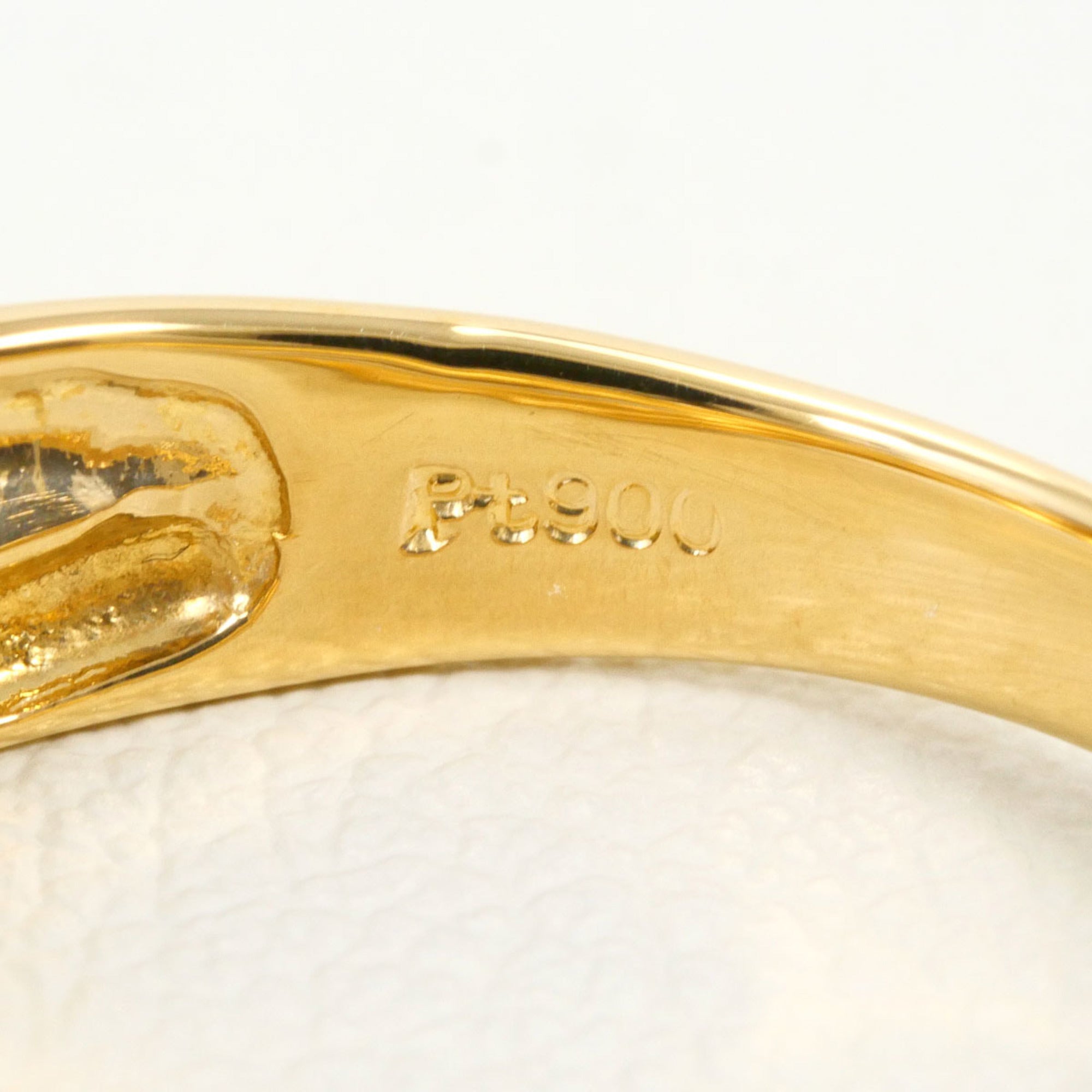 Unbranded Platinum Yellow Gold Yellow Gold (18K) Platinum 900 Band Ring (Pre-Owned)