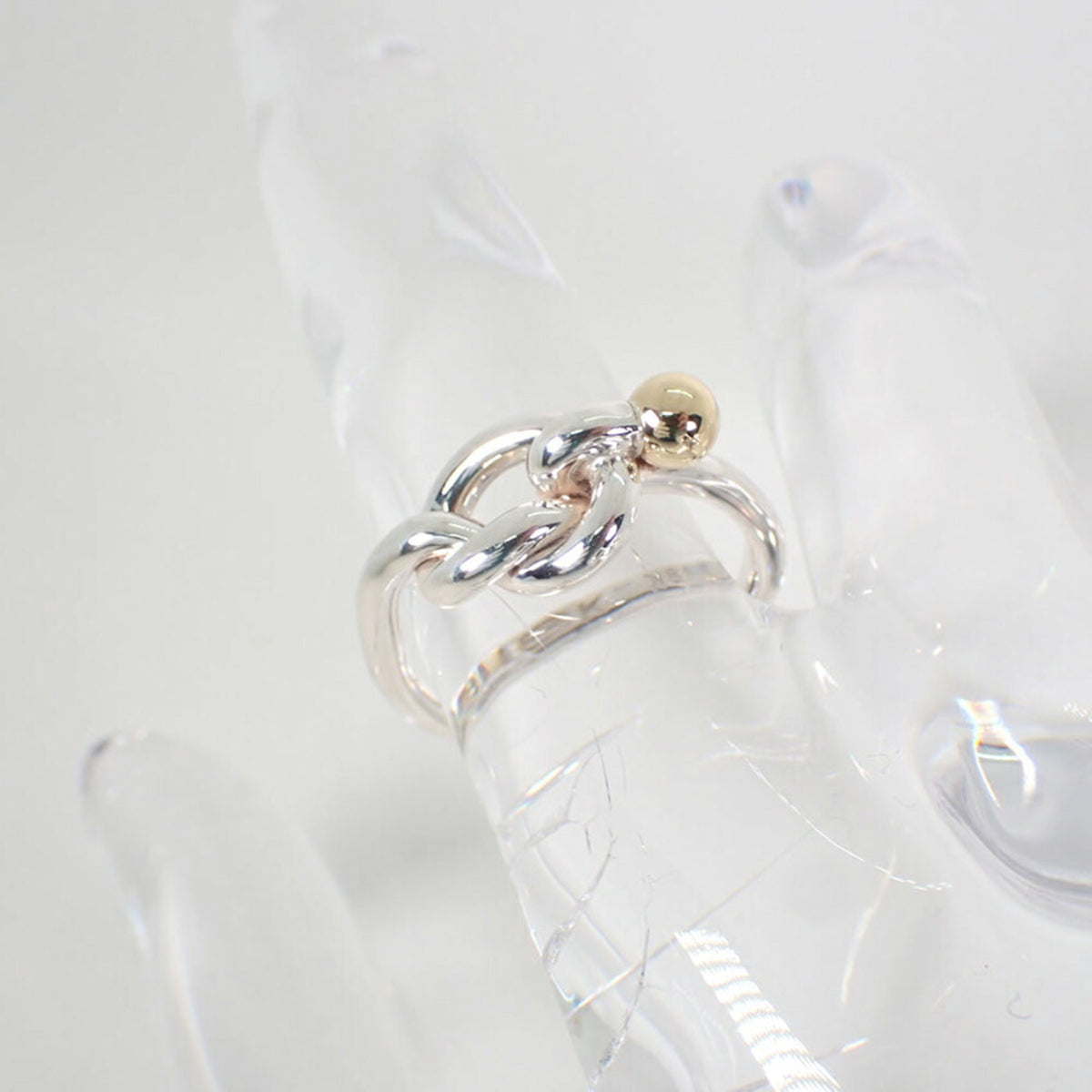Tiffany Yellow Gold (18K) Sterling Silver 925 Band Ring (Pre-Owned)