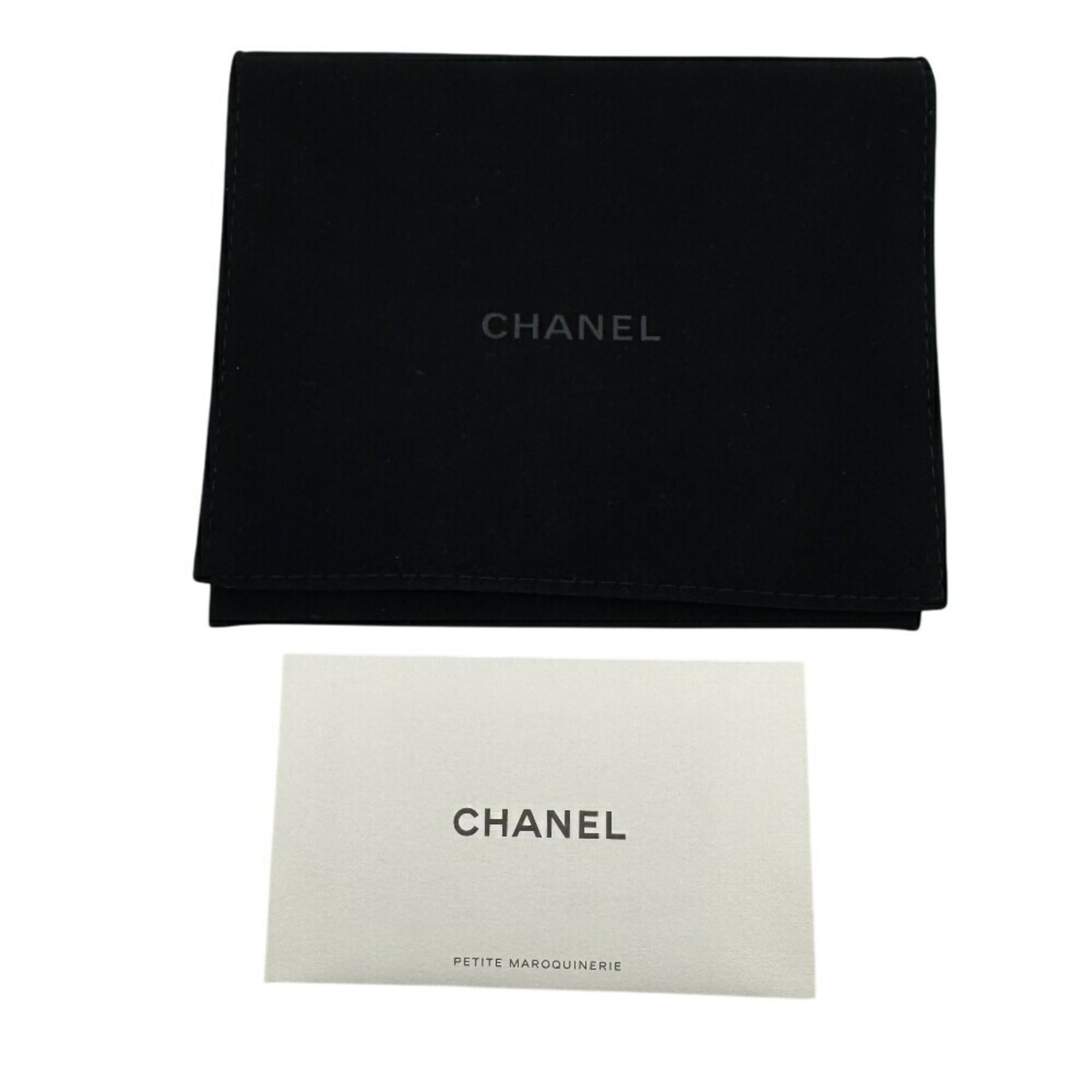 Chanel Black Leather Coin Purse/Coin Case (Pre-Owned)