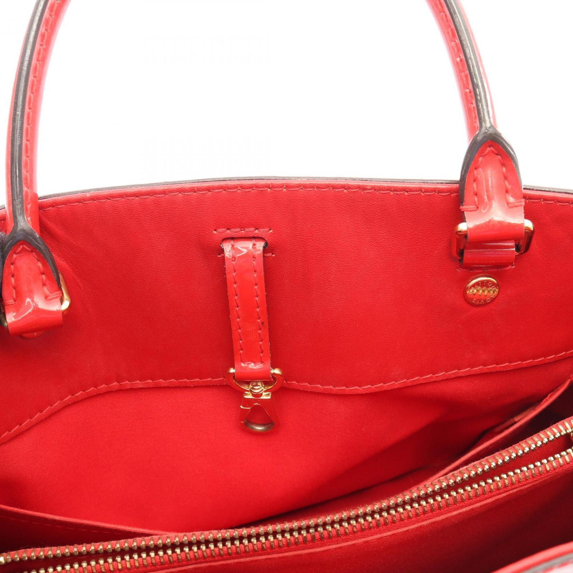 Louis Vuitton Cerise Red Color Vernis Leather Handbag (Pre-Owned)