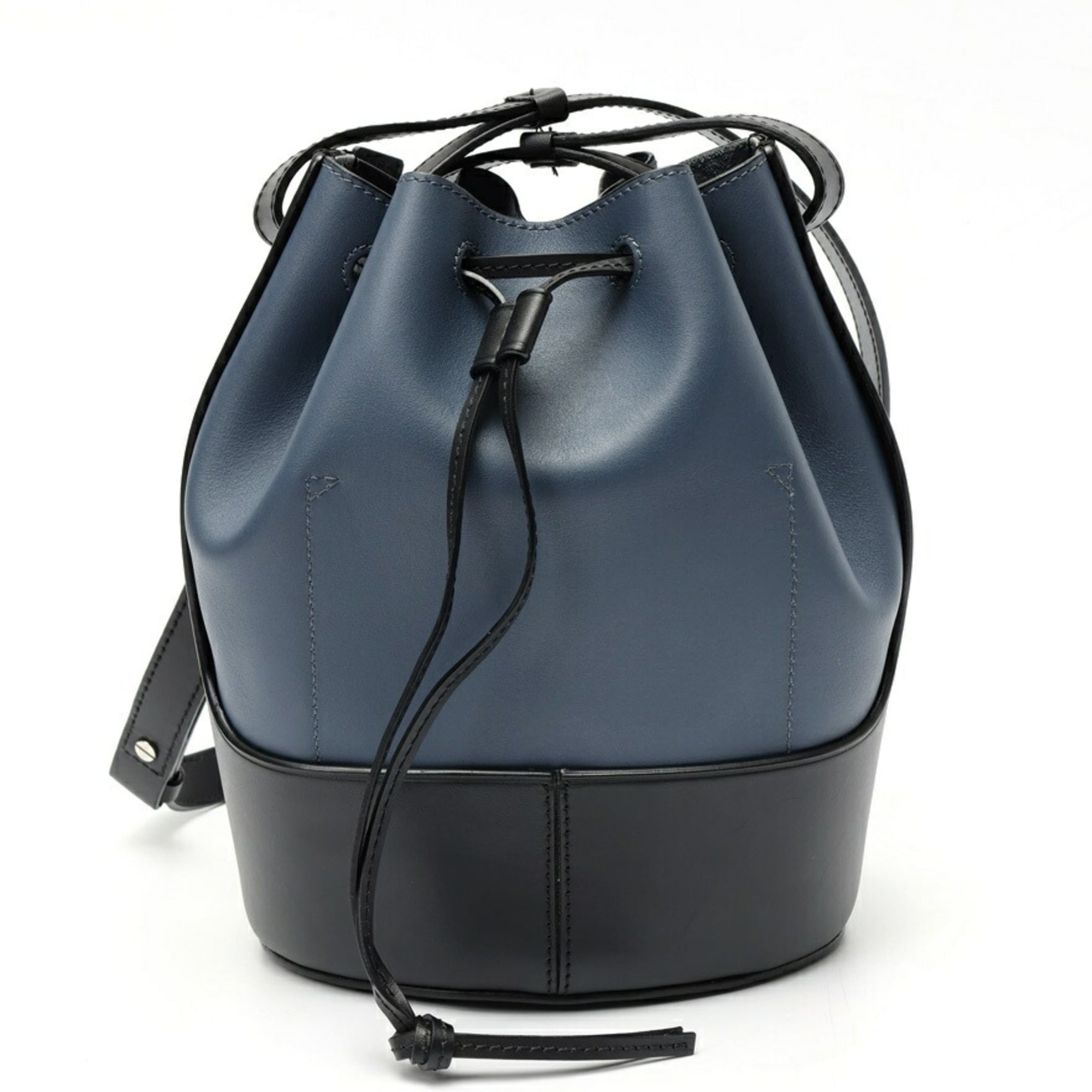 Loewe Black Blue Leather Shoulder Bag (Pre-Owned)