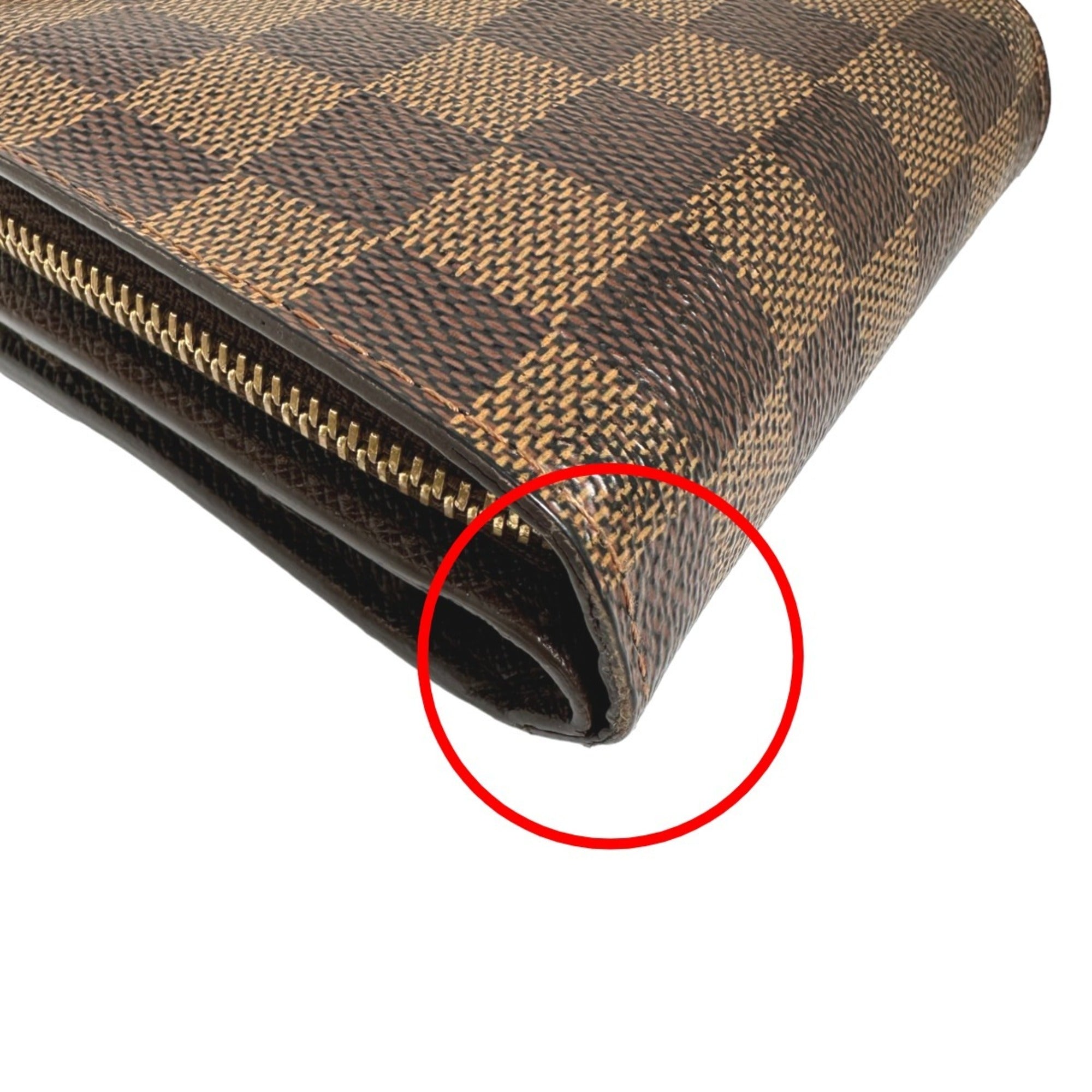 Louis Vuitton Damier Brown Damier Canvas Wallet (Bi-Fold) (Pre-Owned)