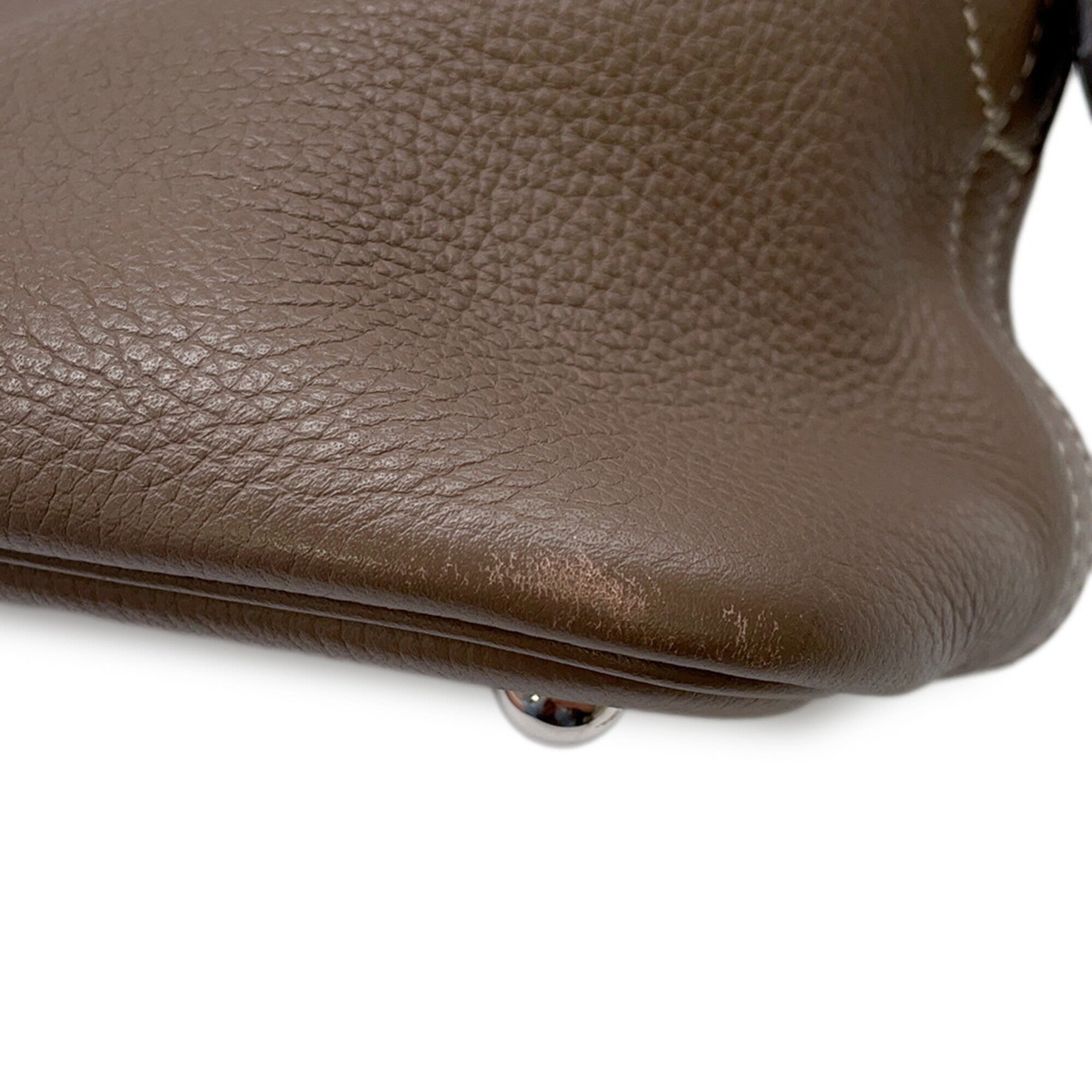 Hermes Etoupe Gray Handbag (Pre-Owned)