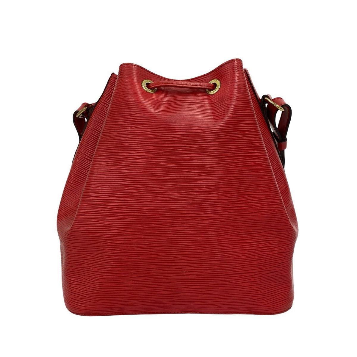 Louis Vuitton Red Color Leather Shoulder Bag (Pre-Owned)