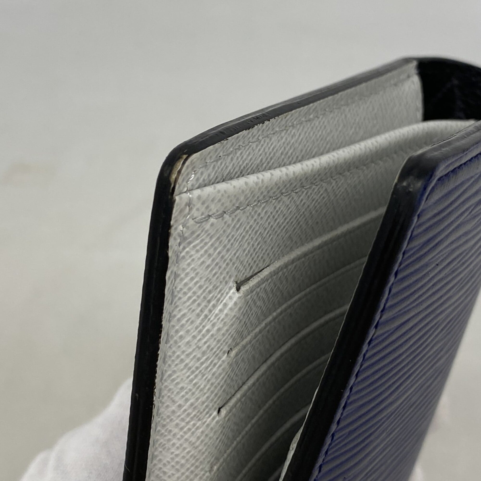 Louis Vuitton Navy Long Wallet (Bi-Fold) (Pre-Owned)
