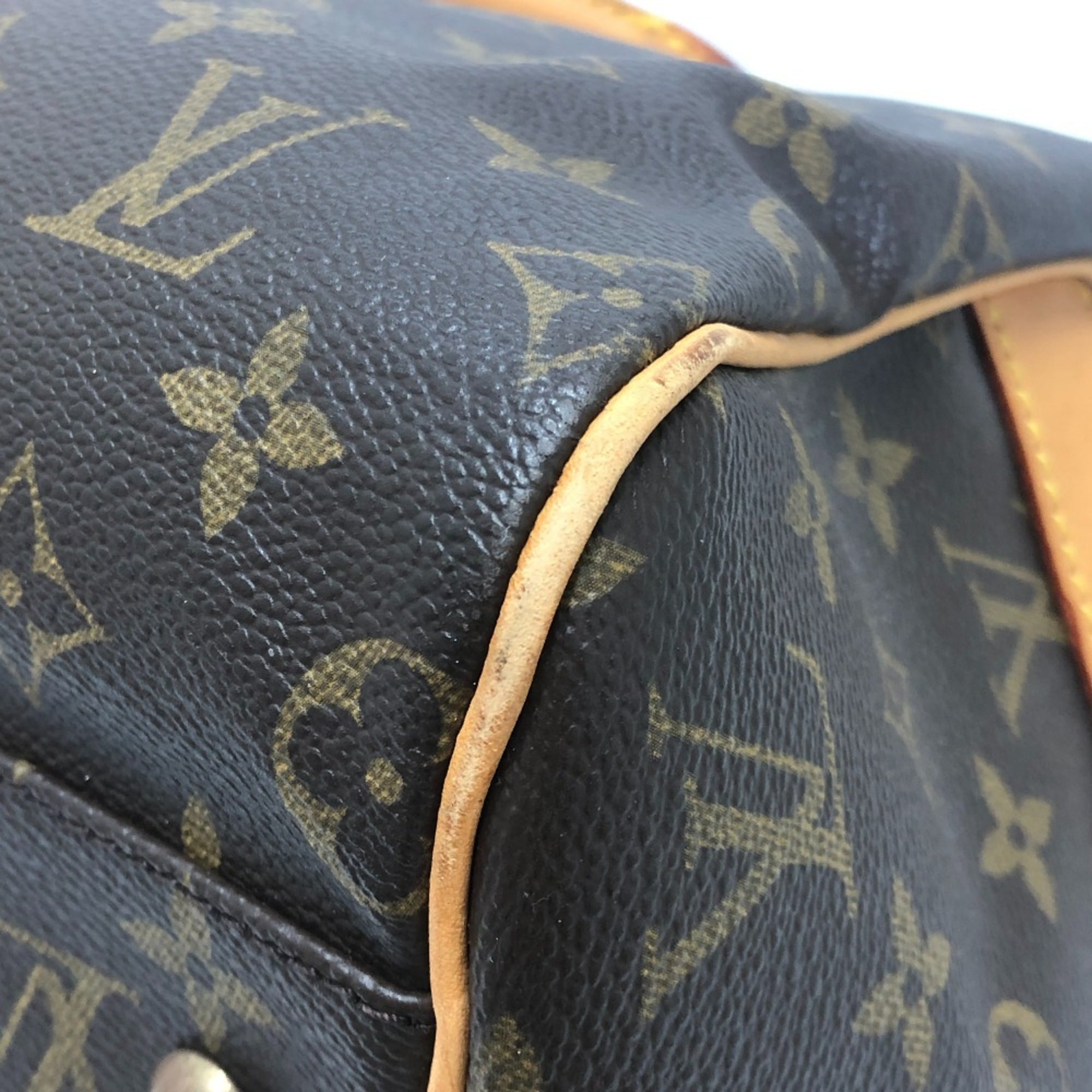 Louis Vuitton Brown Monogram Canvas Boston Bag (Pre-Owned)