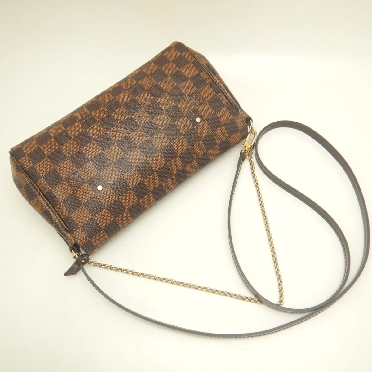 Louis Vuitton Ebene Damier Canvas Shoulder Bag (Pre-Owned)