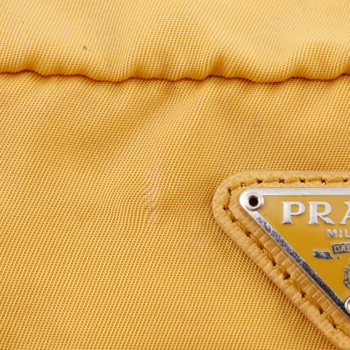 Prada Yellow Nylon Pouch (Pre-Owned)