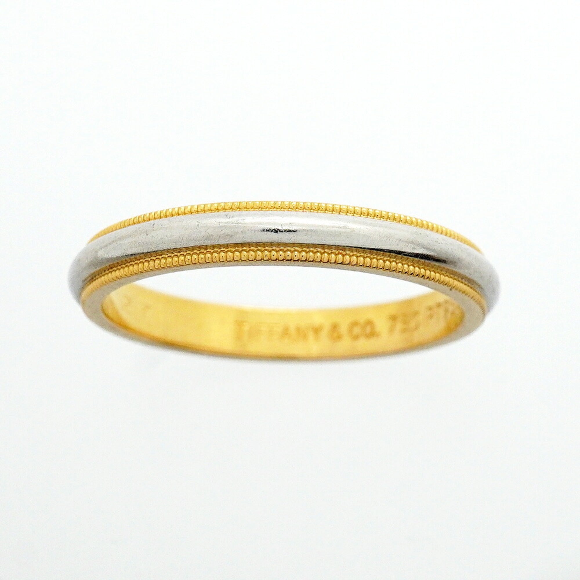 Tiffany Yellow Gold (18K) Platinum 950 Band Ring (Pre-Owned)