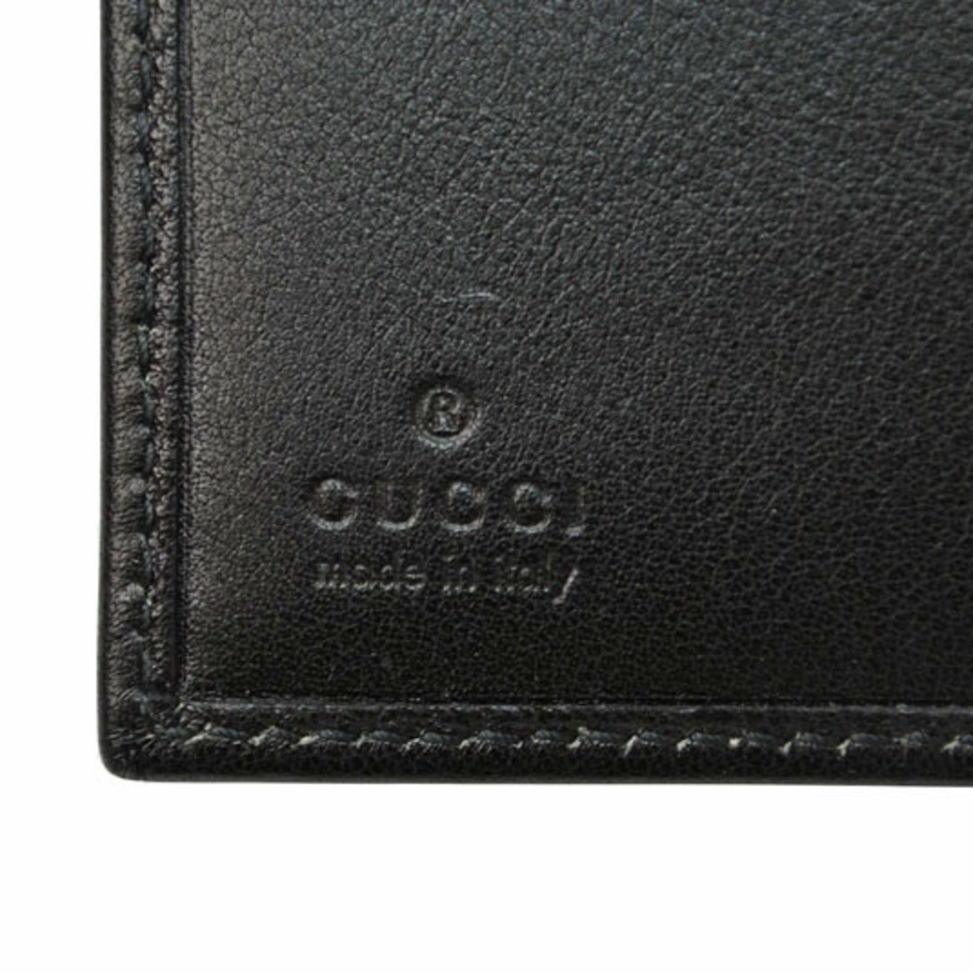 Gucci Black Leather Wallet (Bi-Fold) (Pre-Owned)