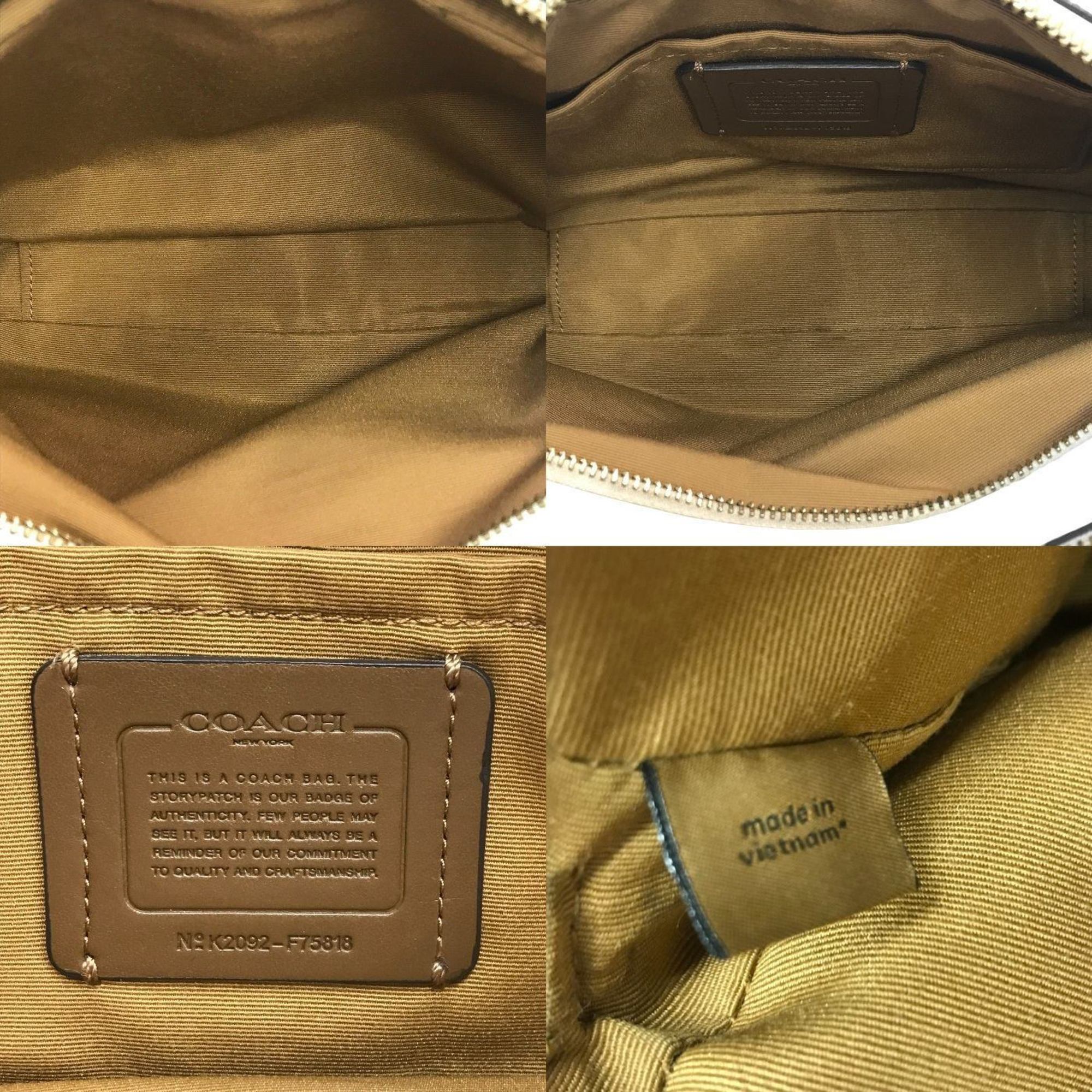 Coach Ivory Leather Shoulder Bag (Pre-Owned)