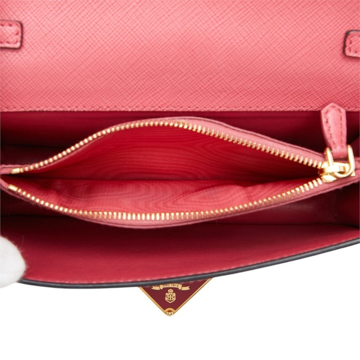 Prada Pink Saffiano Shoulder Bag (Pre-Owned)