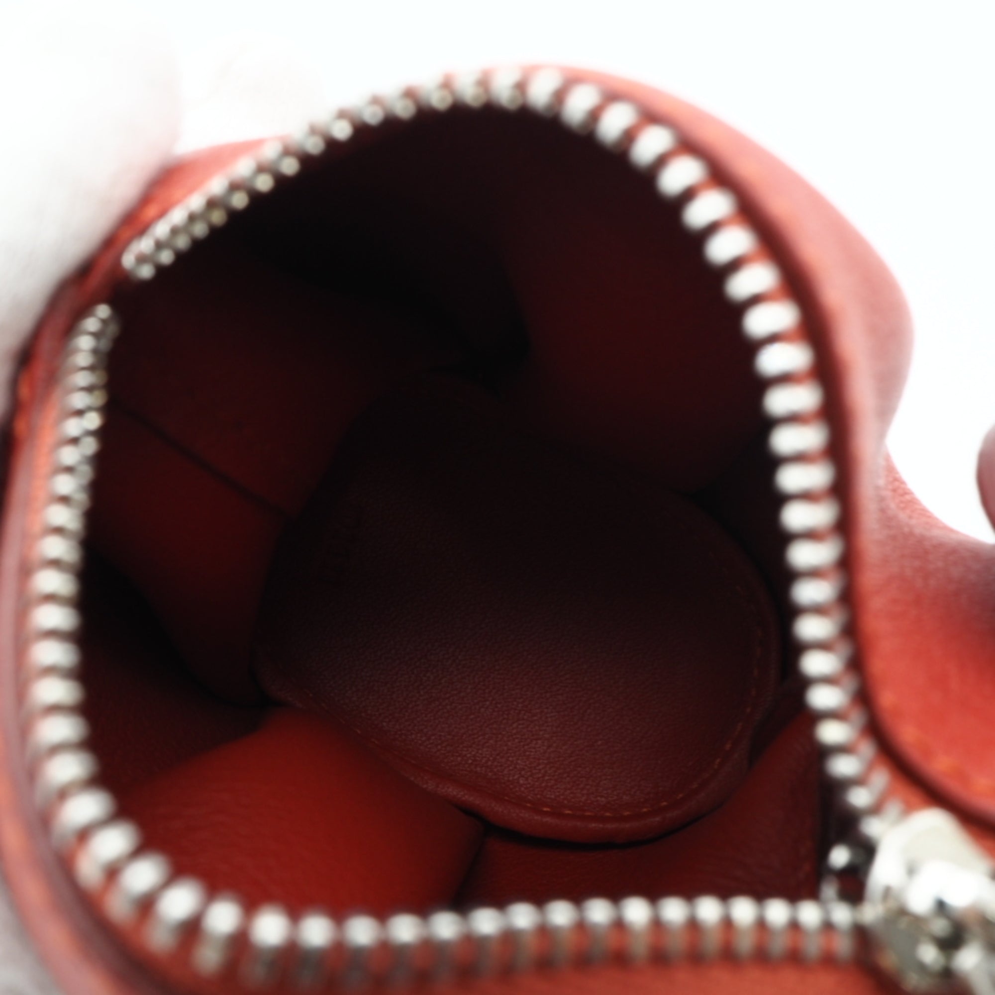 Loewe Red Color Leather Pouch (Pre-Owned)