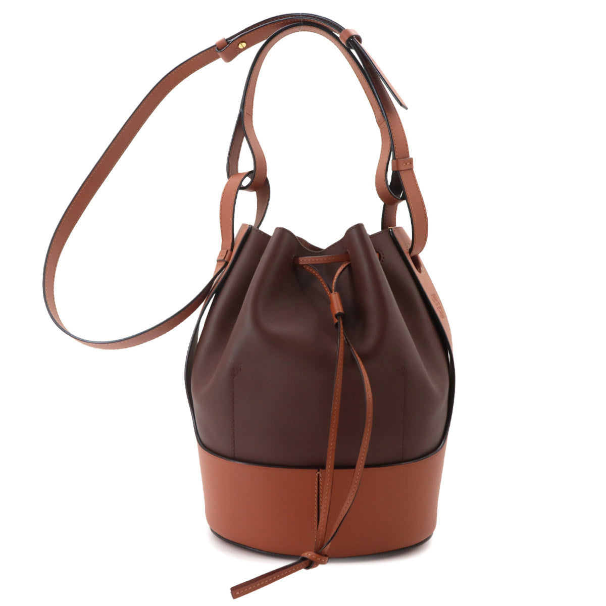Loewe Brown Leather Handbag Shoulder Bag (Pre-Owned)