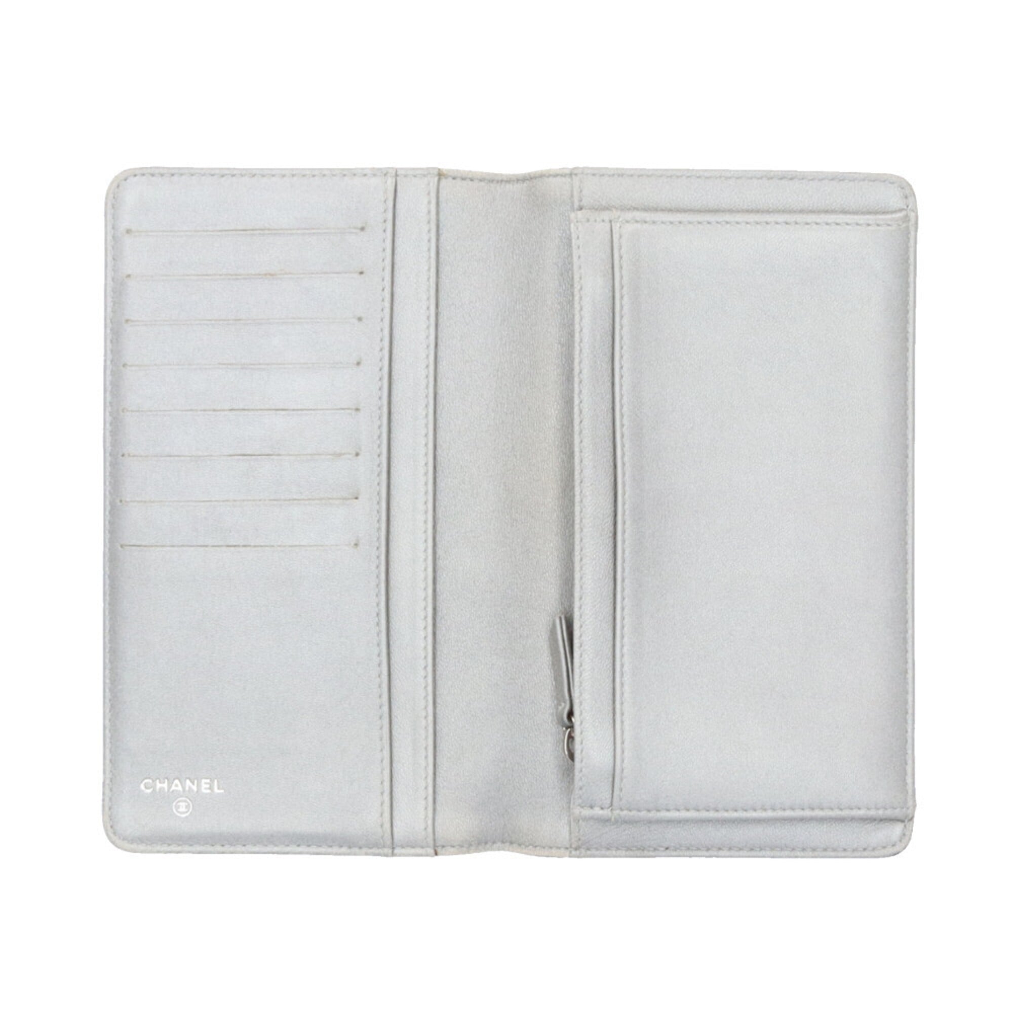 Chanel Black Leather Wallet (Bi-Fold) (Pre-Owned)