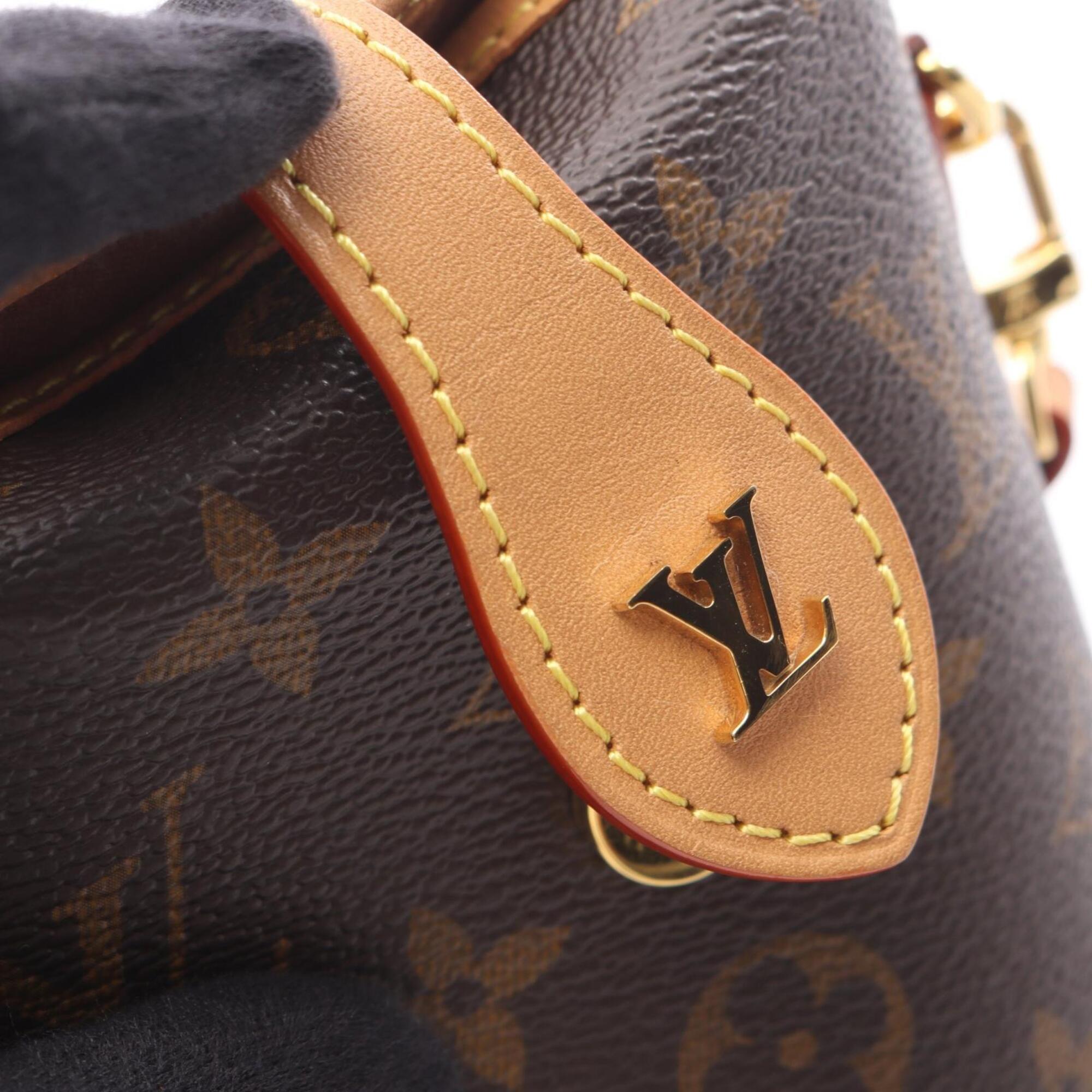 Louis Vuitton Monogram Brown Coated Canvas Leather Shoulder Bag (Pre-Owned)