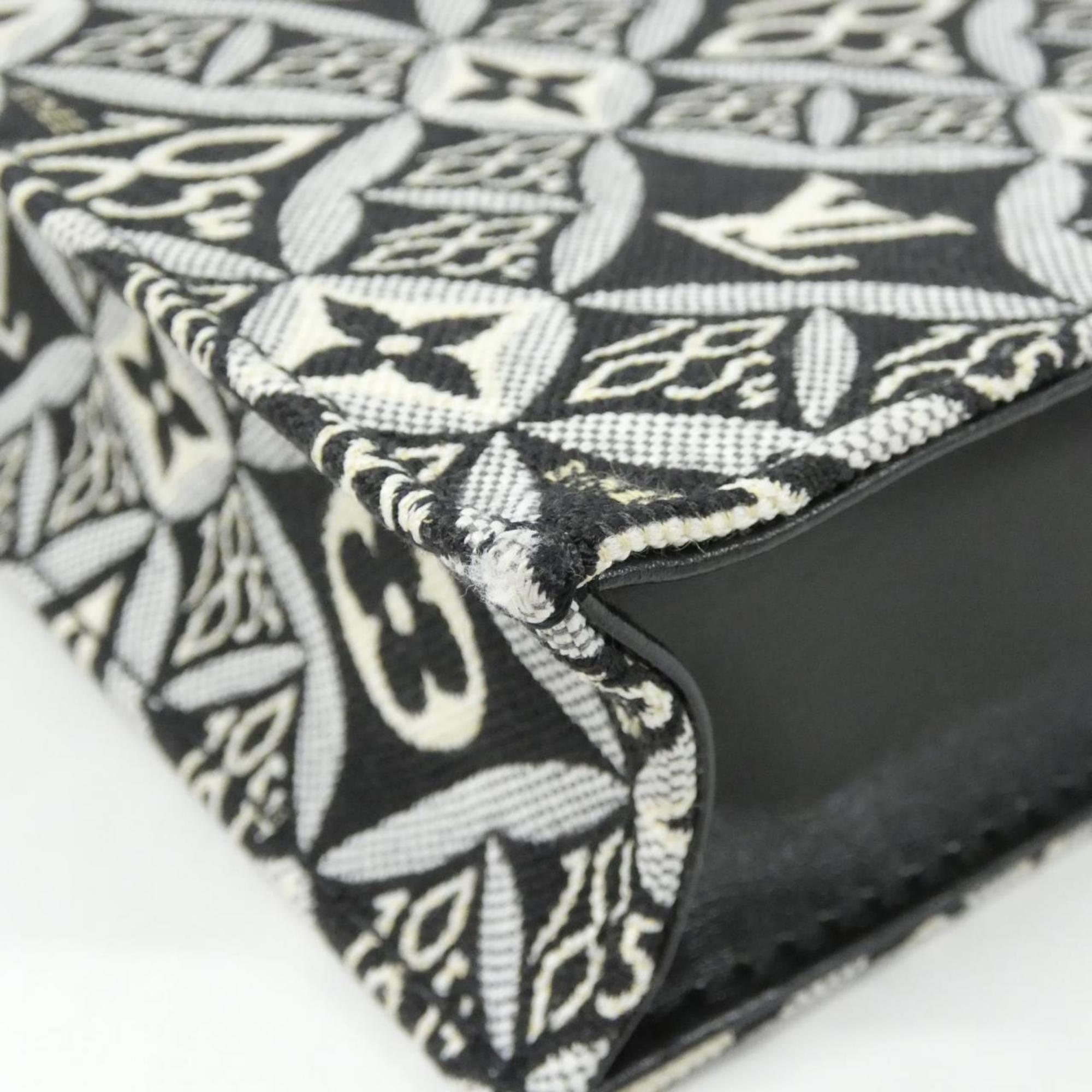 Louis Vuitton Black Jacquard Handbag (Pre-Owned)