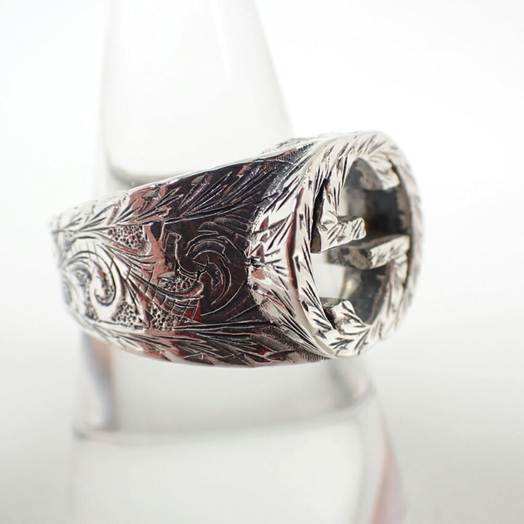 Gucci Sterling Silver 925 Band Ring (Pre-Owned)