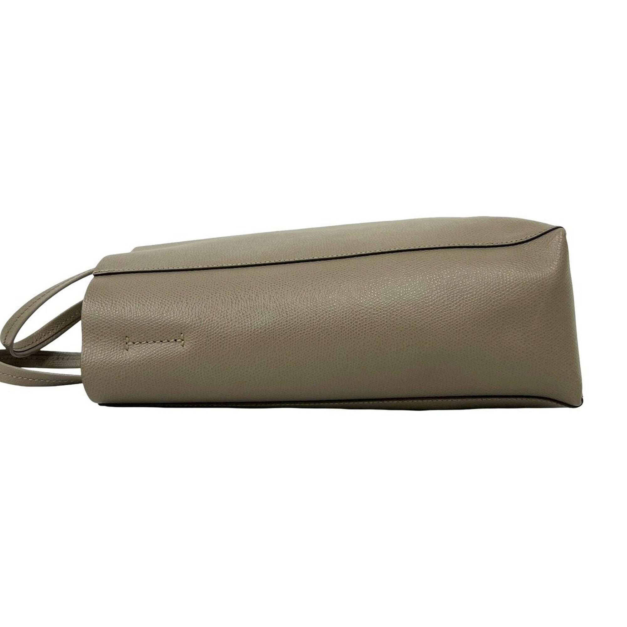 Celine Beige Leather Handbag Shoulder Bag (Pre-Owned)