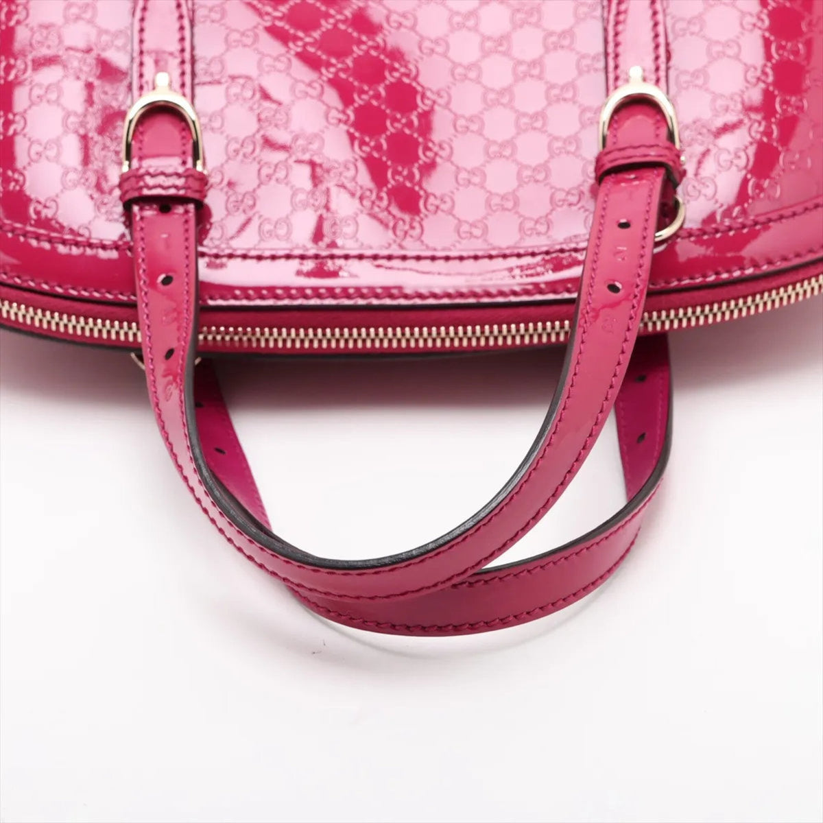 Gucci Pink Leather Handbag Shoulder Bag (Pre-Owned)