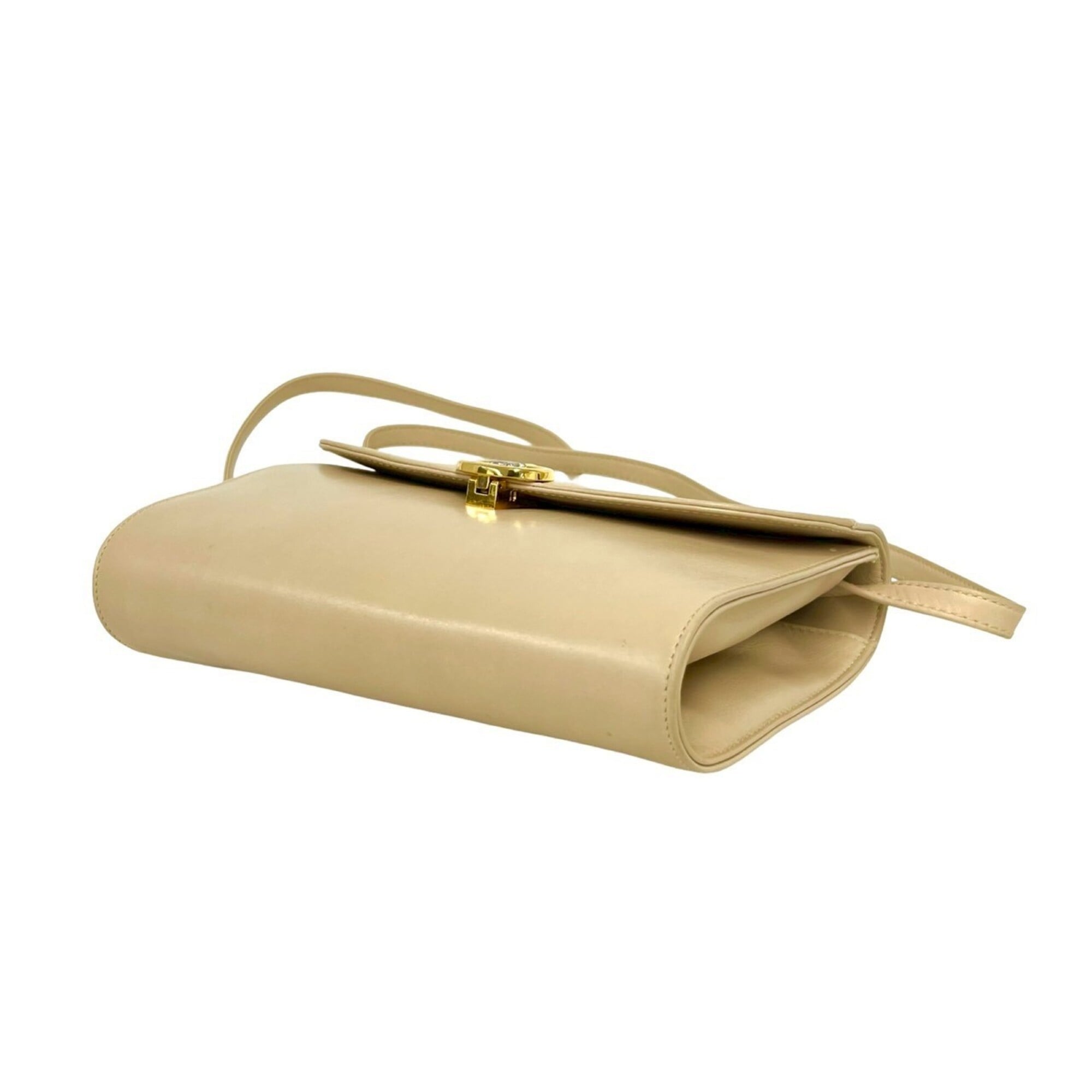 Celine Beige Leather Pochette Shoulder Bag (Pre-Owned)