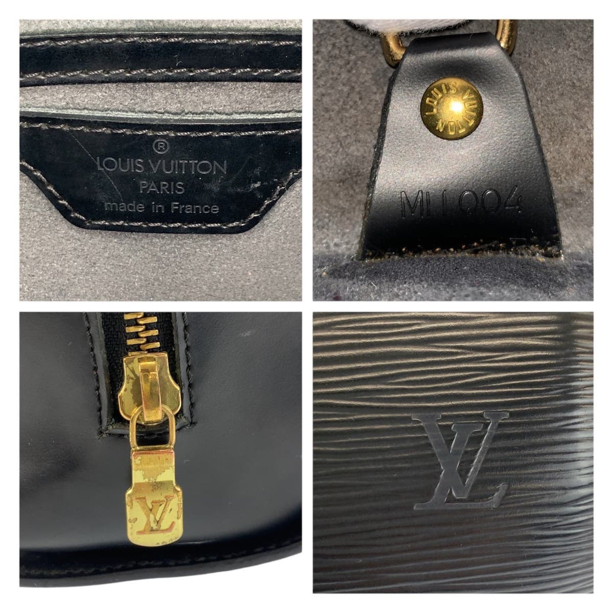 Louis Vuitton Black Epi Leather Handbag Shoulder Bag (Pre-Owned)