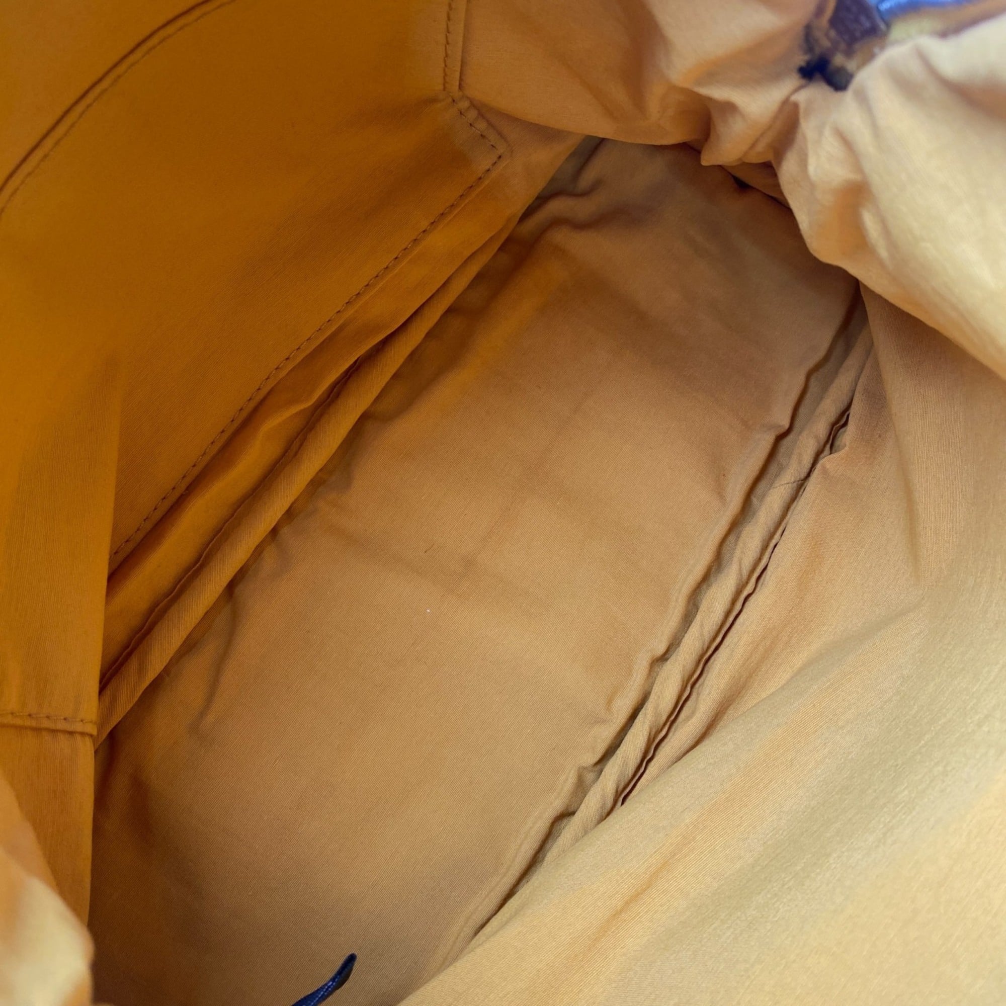 Hermes Yellow Canvas Pouch (Pre-Owned)