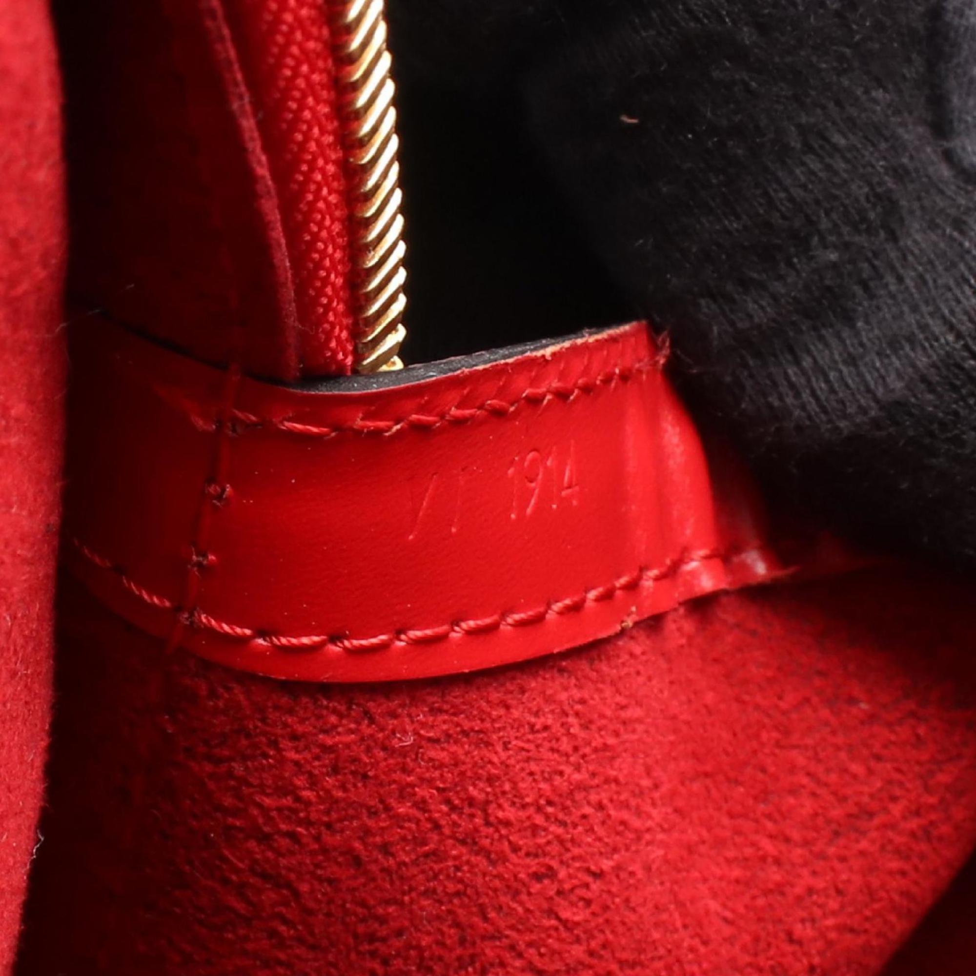 Louis Vuitton Castilian Red Red Color Leather Shoulder Bag (Pre-Owned)