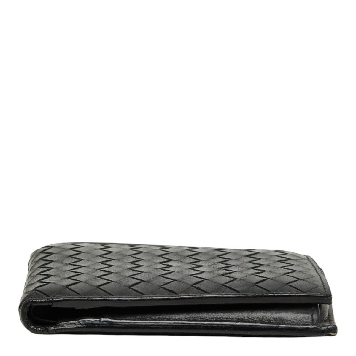 Bottega Veneta Black Intrecciato Wallet (Bi-Fold) (Pre-Owned)
