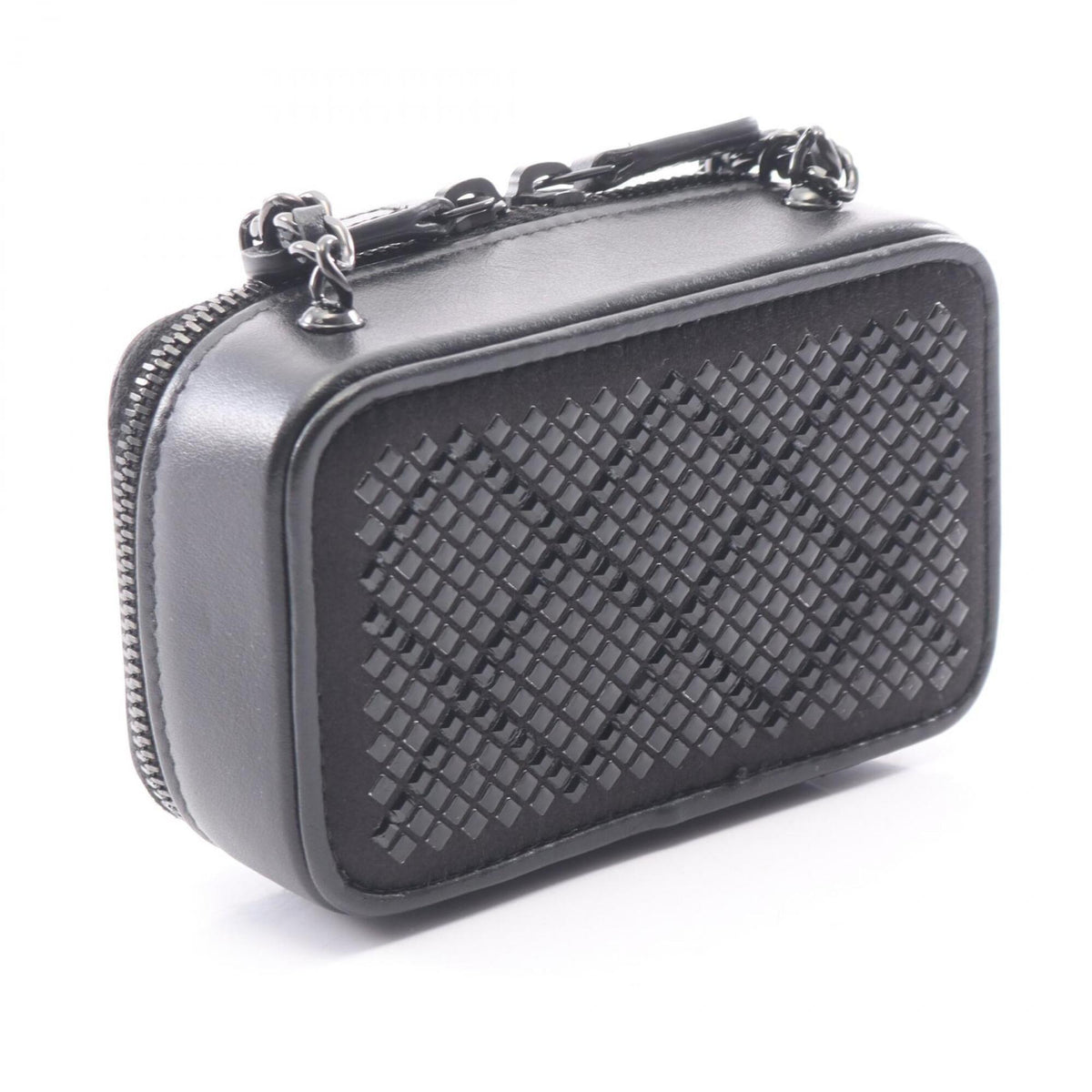 Chanel Black Leather Handbag Shoulder Bag (Pre-Owned)