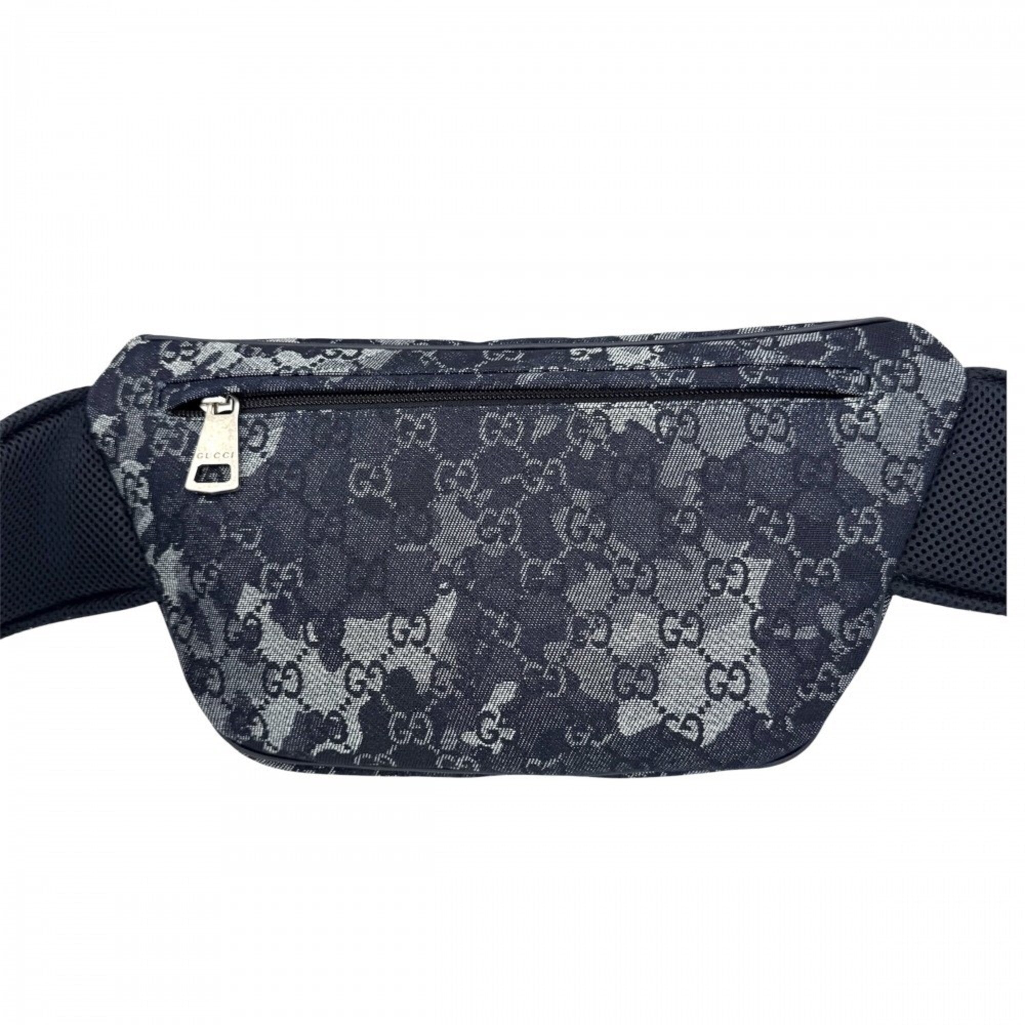 Gucci Navy Denim Fanny Pack (Pre-Owned)