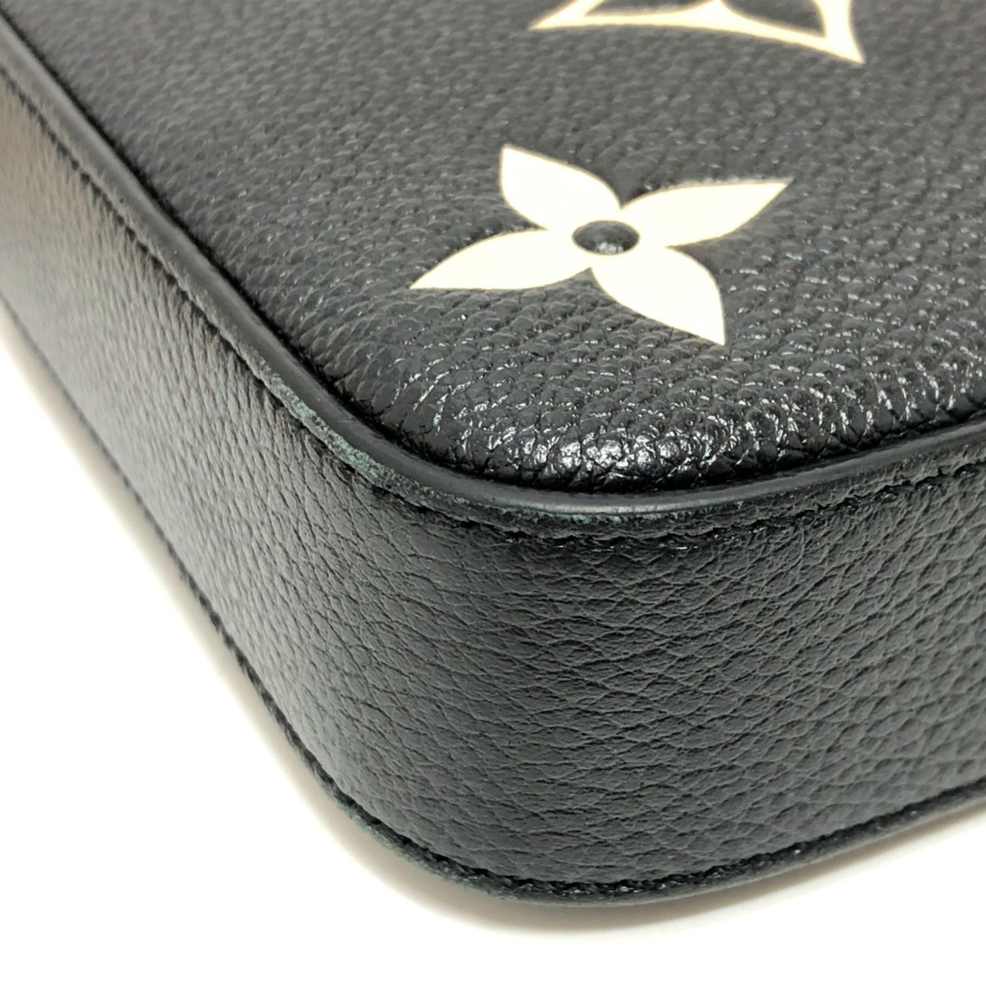 Louis Vuitton Monogram Empreinte Black Galle Monogram Empreinte Chain/Shoulder Wallet (Pre-Owned)
