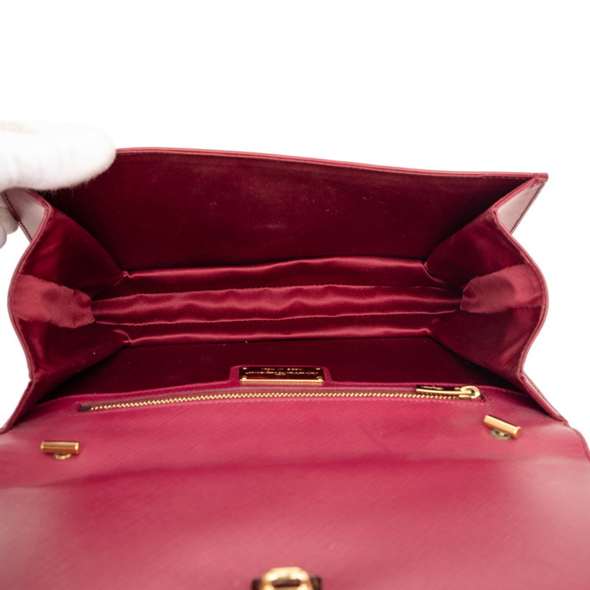 Salvatore Ferragamo Pink Leather Shoulder Bag (Pre-Owned)