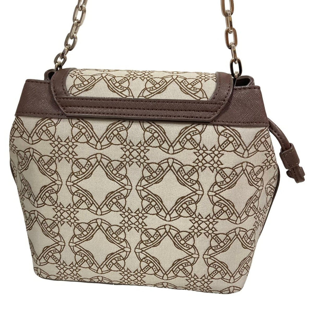 Vivienne Westwood Gray Leather Shoulder Bag (Pre-Owned)