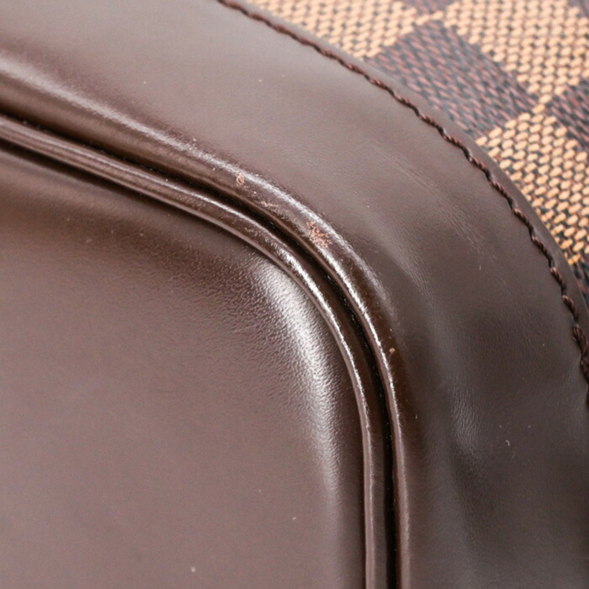 Louis Vuitton Brown Damier Canvas Damier Graphite Leather Backpack (Pre-Owned)